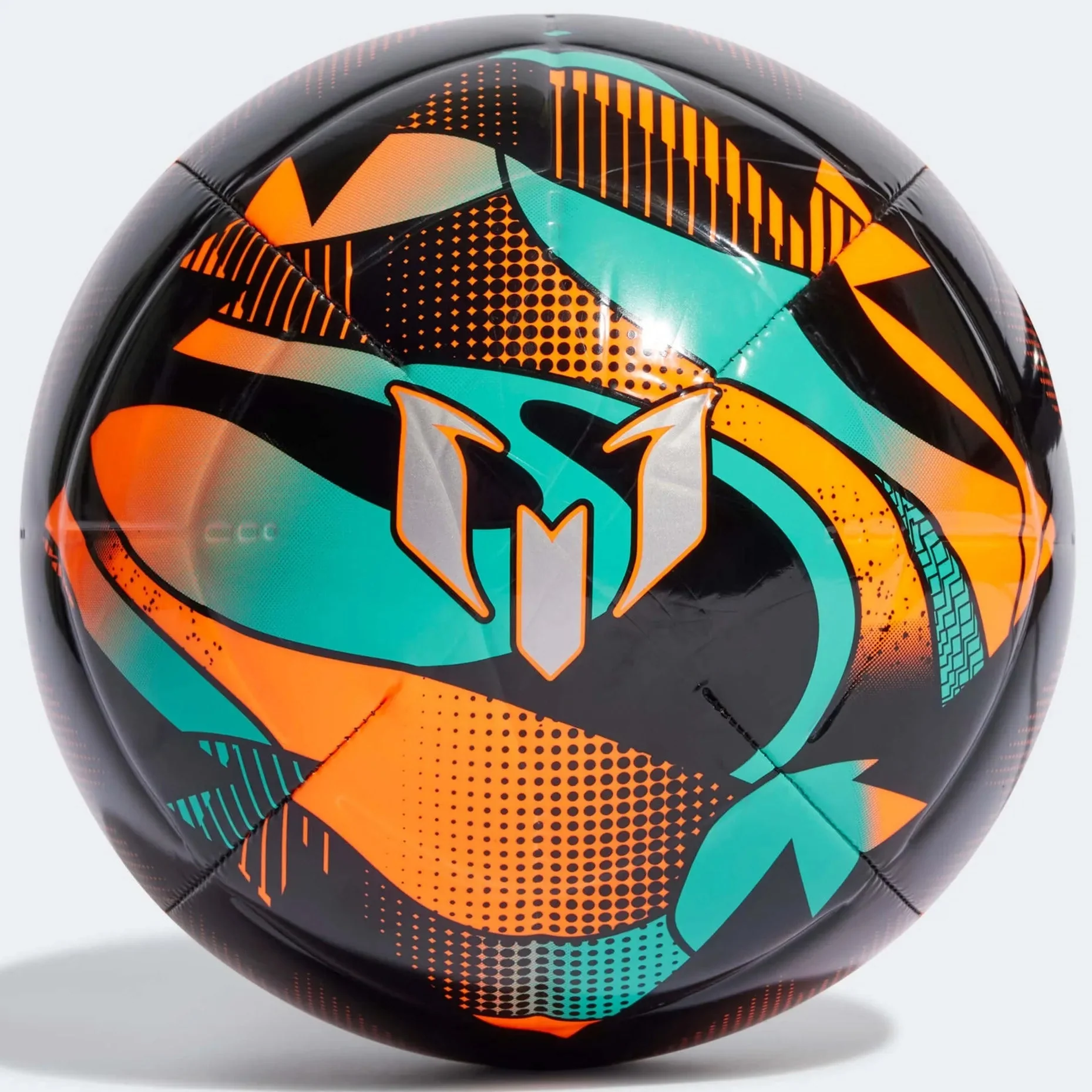 adidas Messi Club Ball - Solar Orange-Mint Rush-Black - Image 2