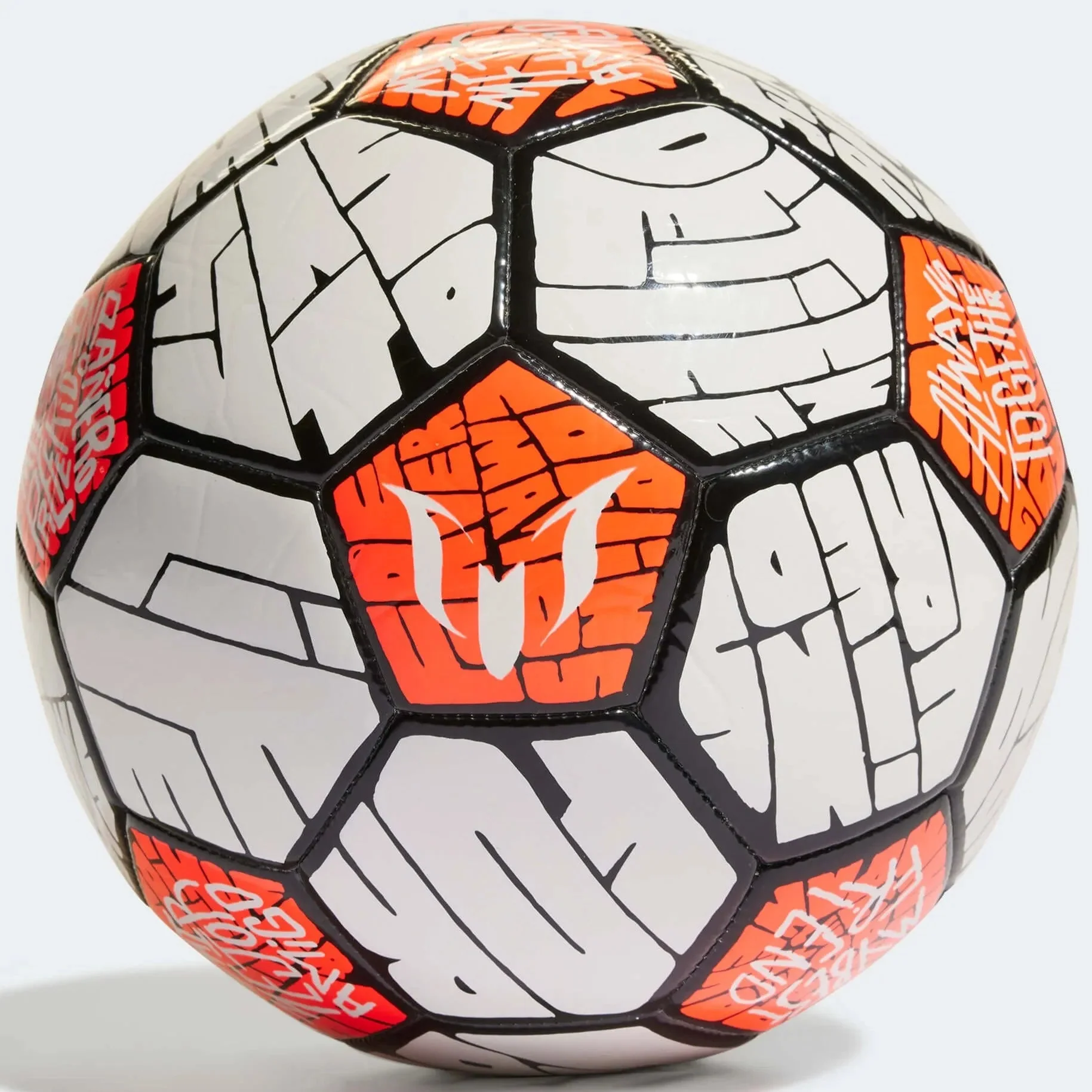 adidas Messi Club Ball - White-Black-Solar Red - Image 2