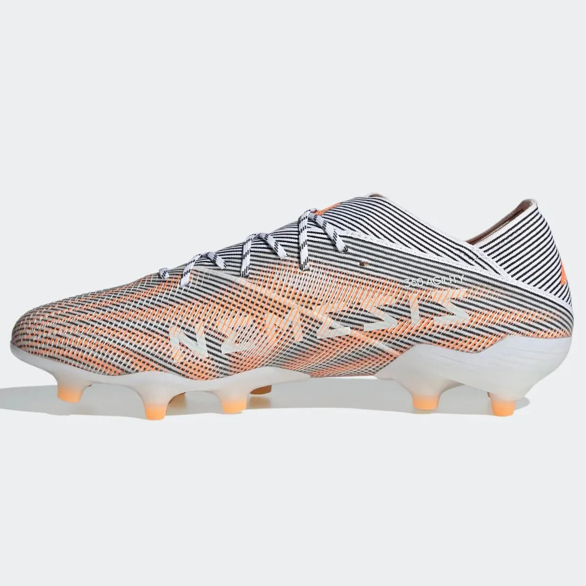 Adidas Nemeziz .1 FG - White-Black-Orange - Image 2
