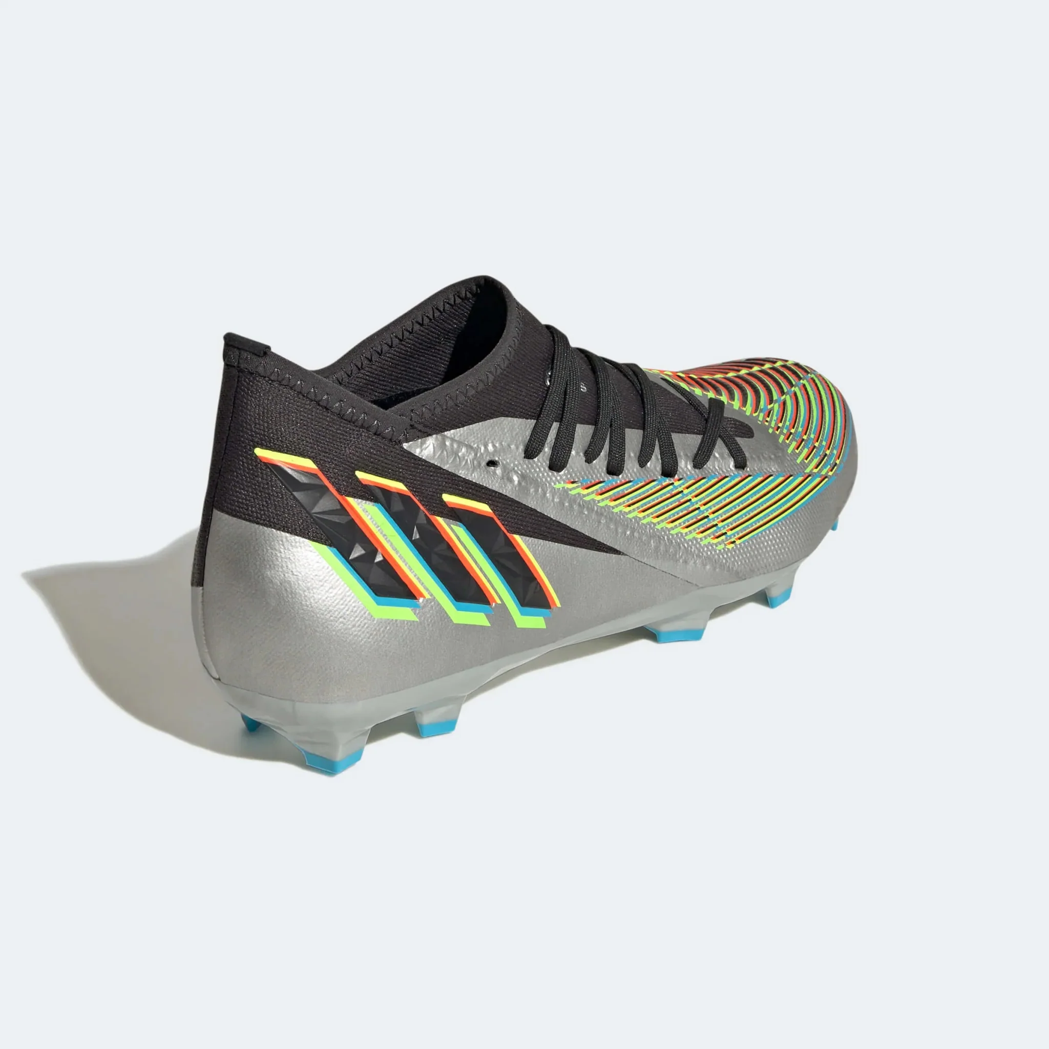 adidas Predator Edge.3 FG - Silver Metallic-Solar Green - Image 4