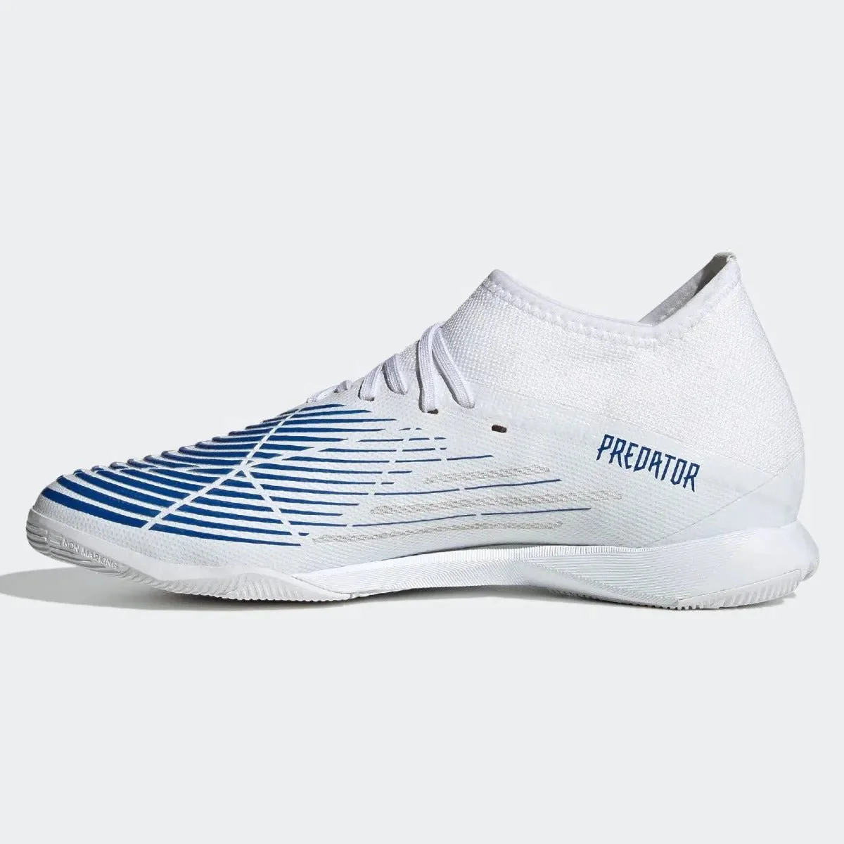 adidas Predator Edge .3 Indoor- White-Hi Res Blue - Image 2