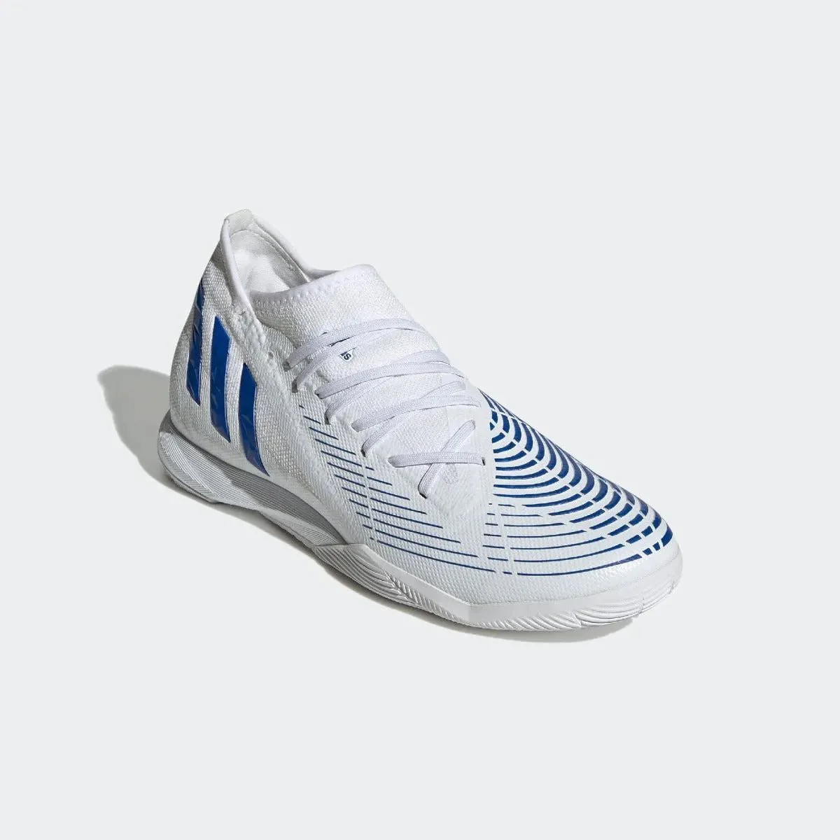 adidas Predator Edge .3 Indoor- White-Hi Res Blue - Image 3