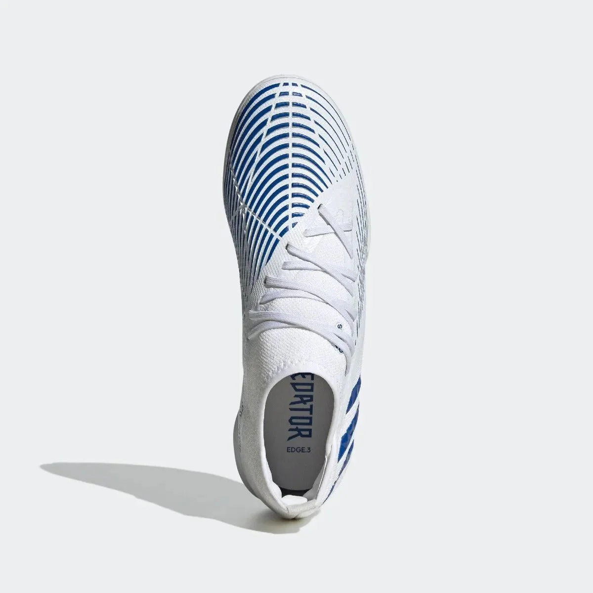 adidas Predator Edge .3 Indoor- White-Hi Res Blue - Image 5