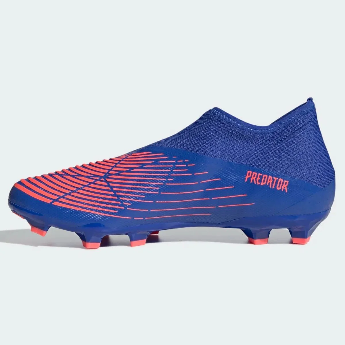 adidas Predator Edge .3 Laceless FG - Hi Res Blue-Turbo - Image 2
