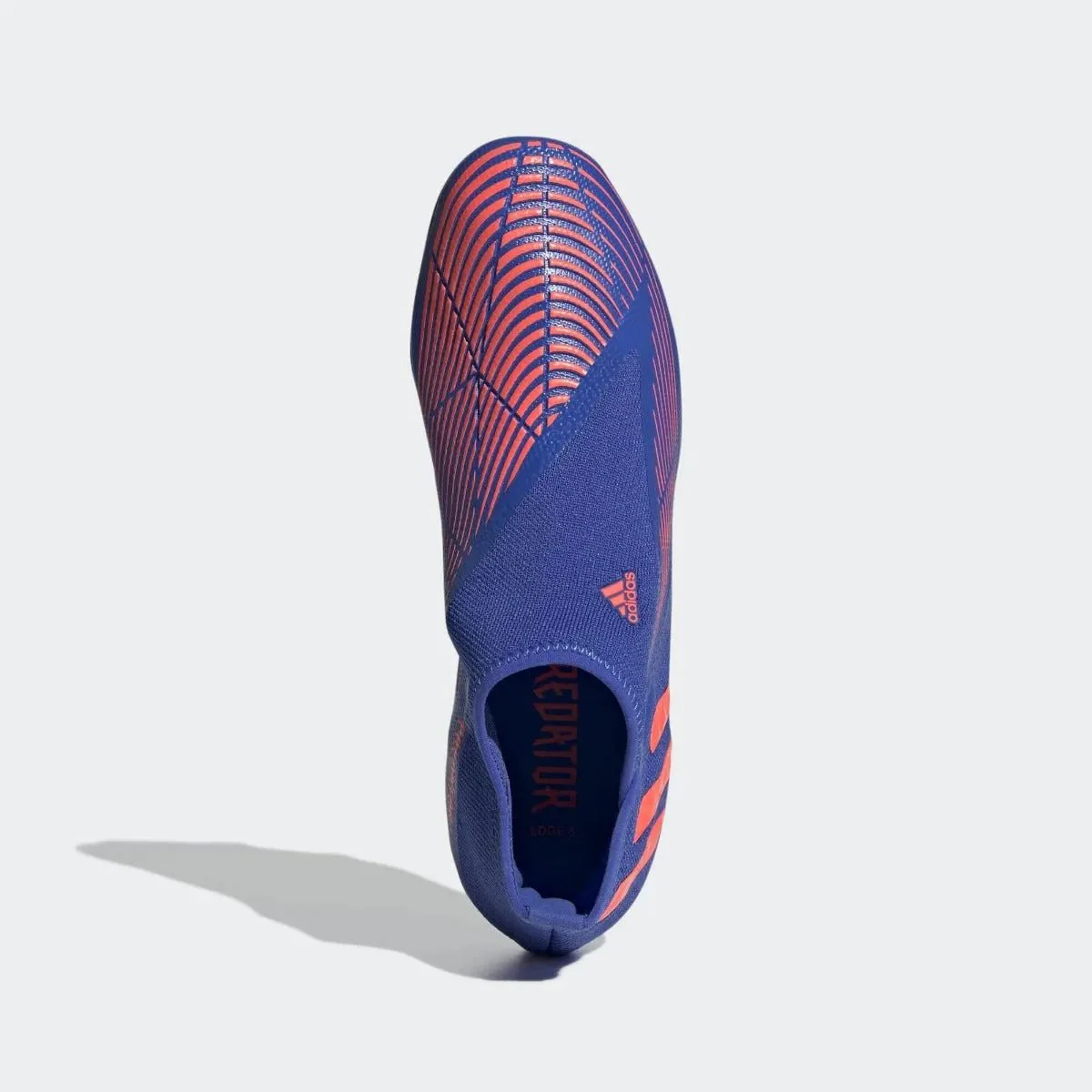 adidas Predator Edge .3 Laceless FG - Hi Res Blue-Turbo - Image 5