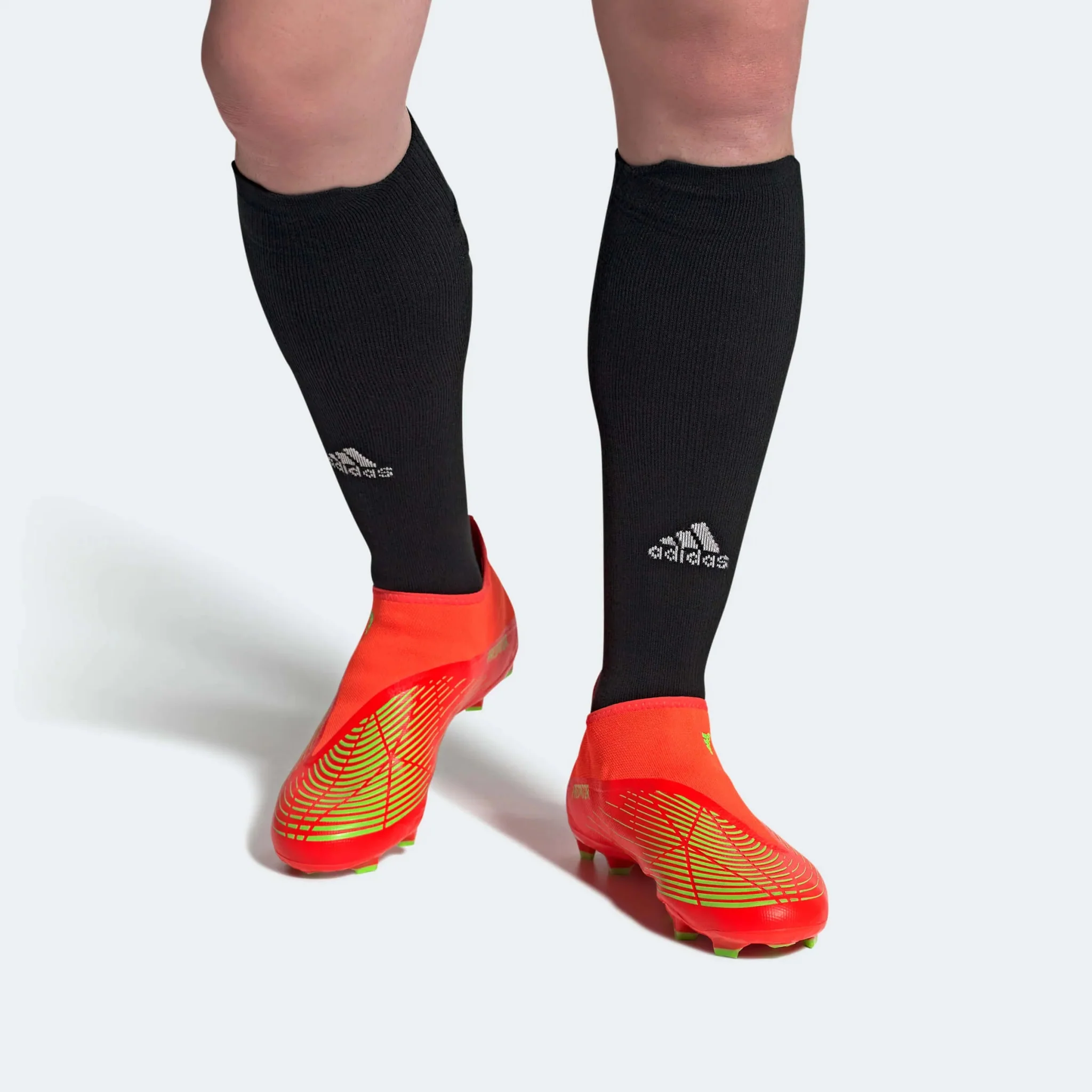 adidas Predator Edge .3 Laceless FG - Solar Red-Solar Green - Image 10