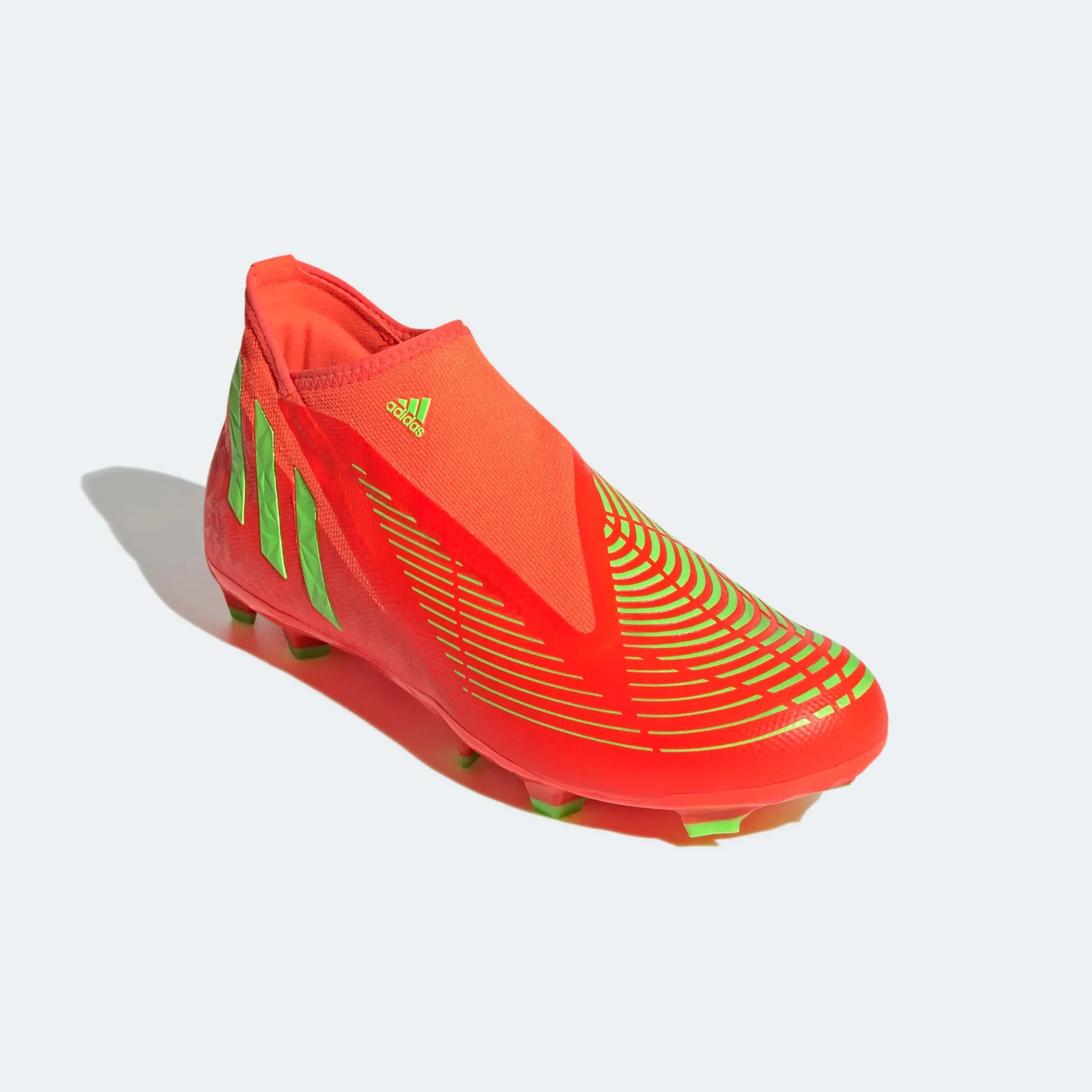 adidas Predator Edge .3 Laceless FG - Solar Red-Solar Green - Image 3