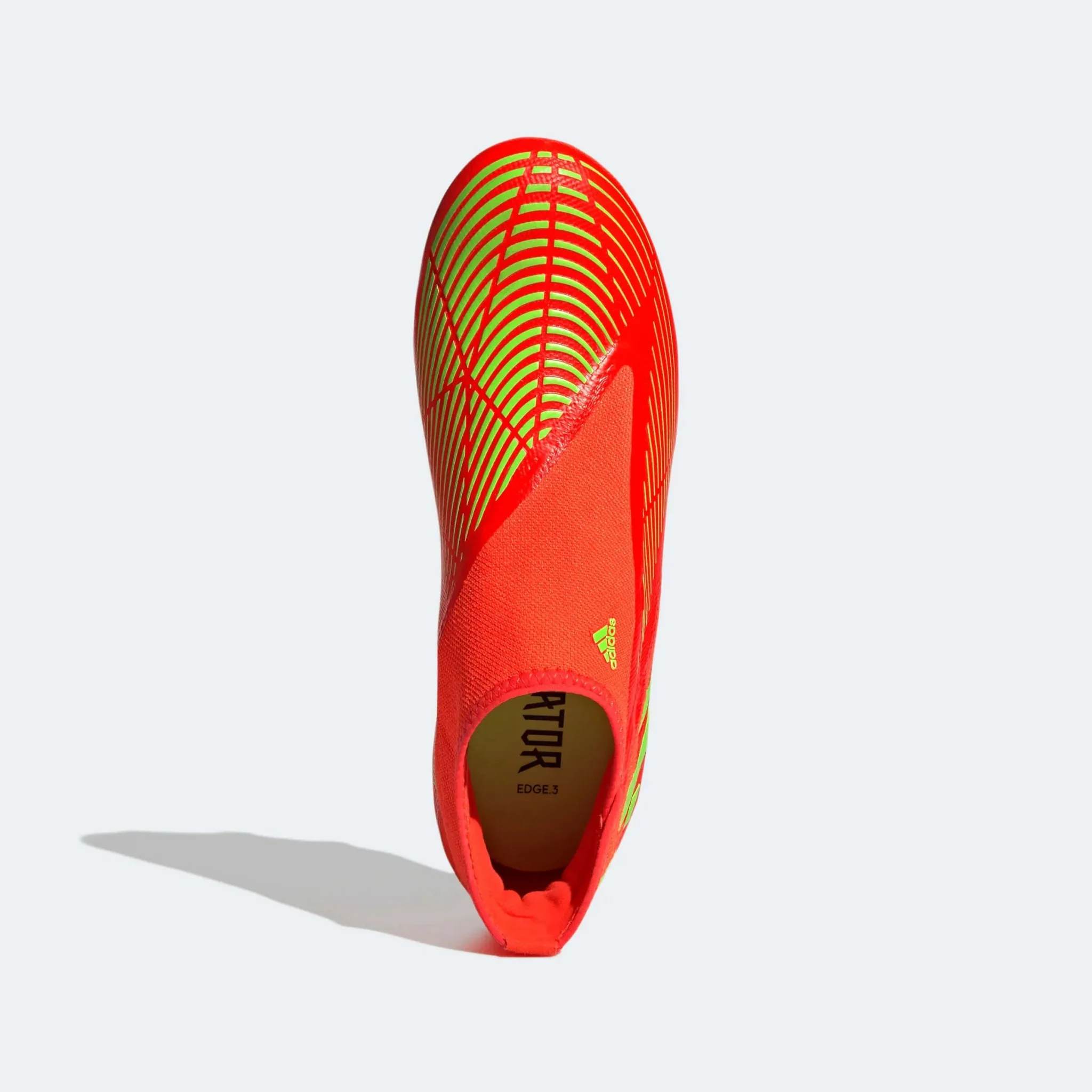 adidas Predator Edge .3 Laceless FG - Solar Red-Solar Green - Image 5