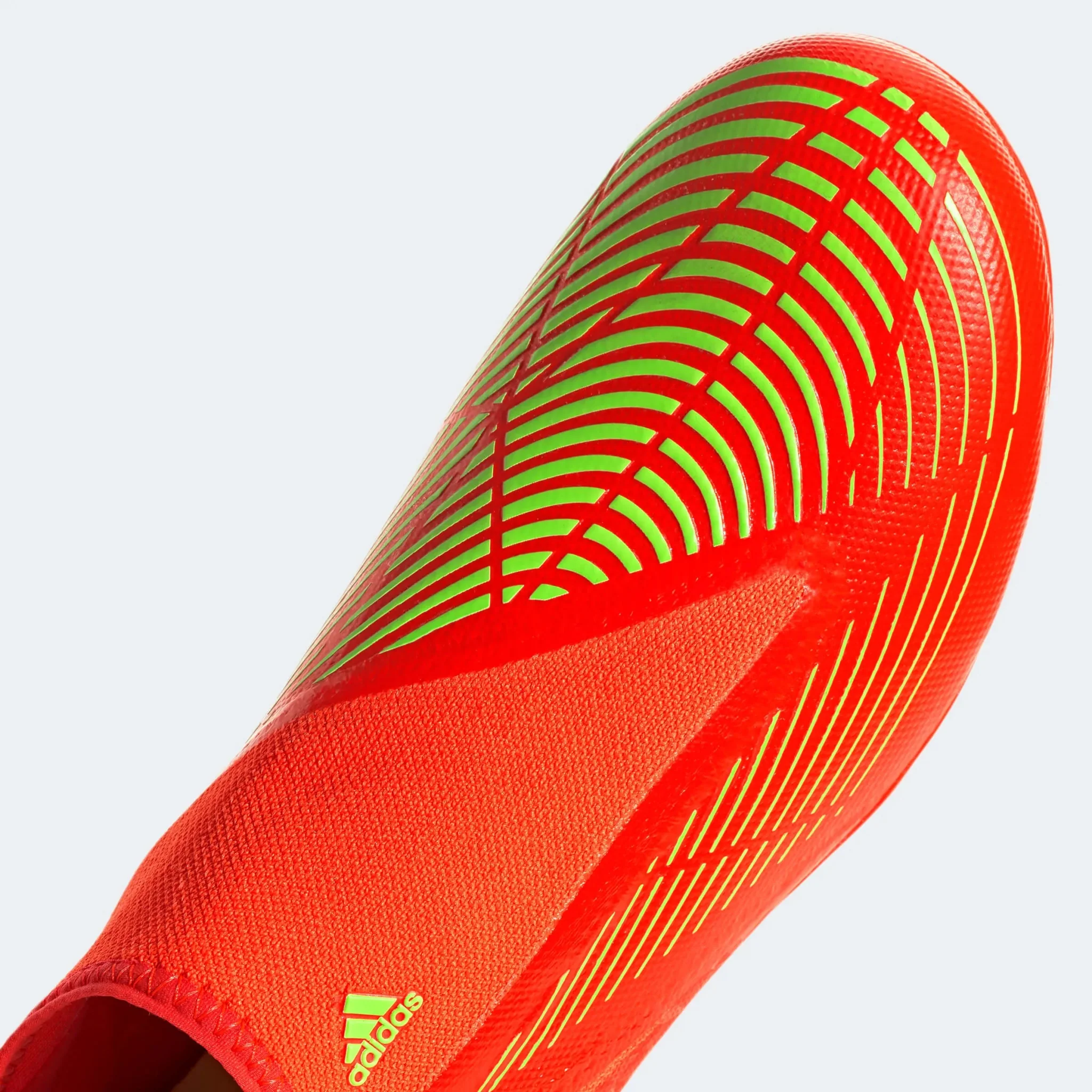 adidas Predator Edge .3 Laceless FG - Solar Red-Solar Green - Image 7