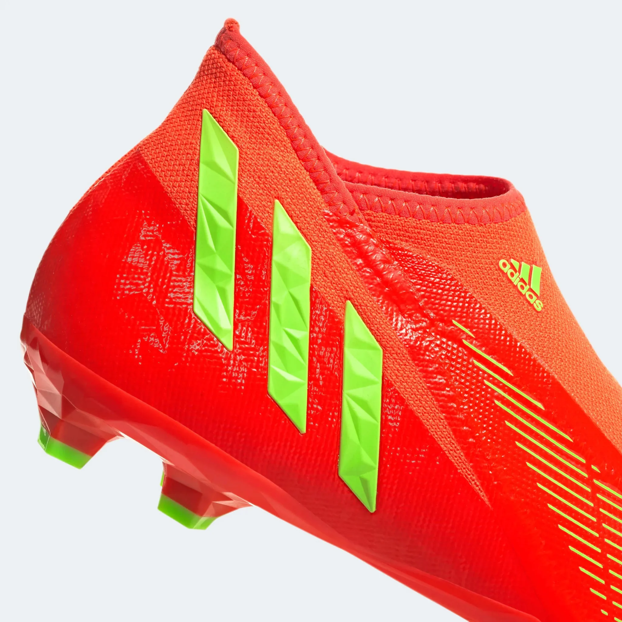 adidas Predator Edge .3 Laceless FG - Solar Red-Solar Green - Image 9