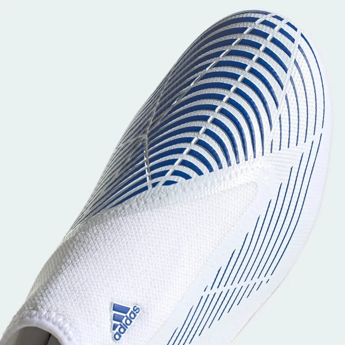 adidas Predator Edge .3 Laceless FG - White-Hi Res Blue - Image 7