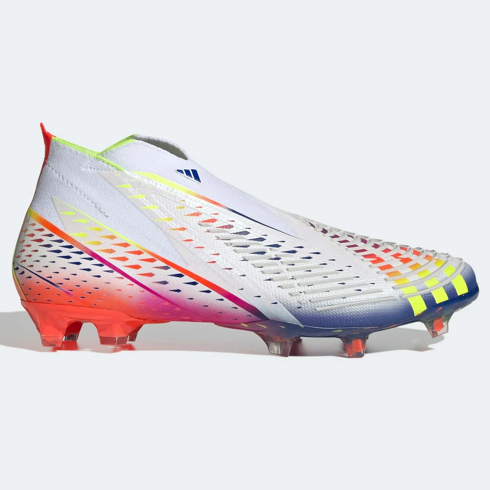 adidas Predator Edge+ FG - White-Yellow-Blue