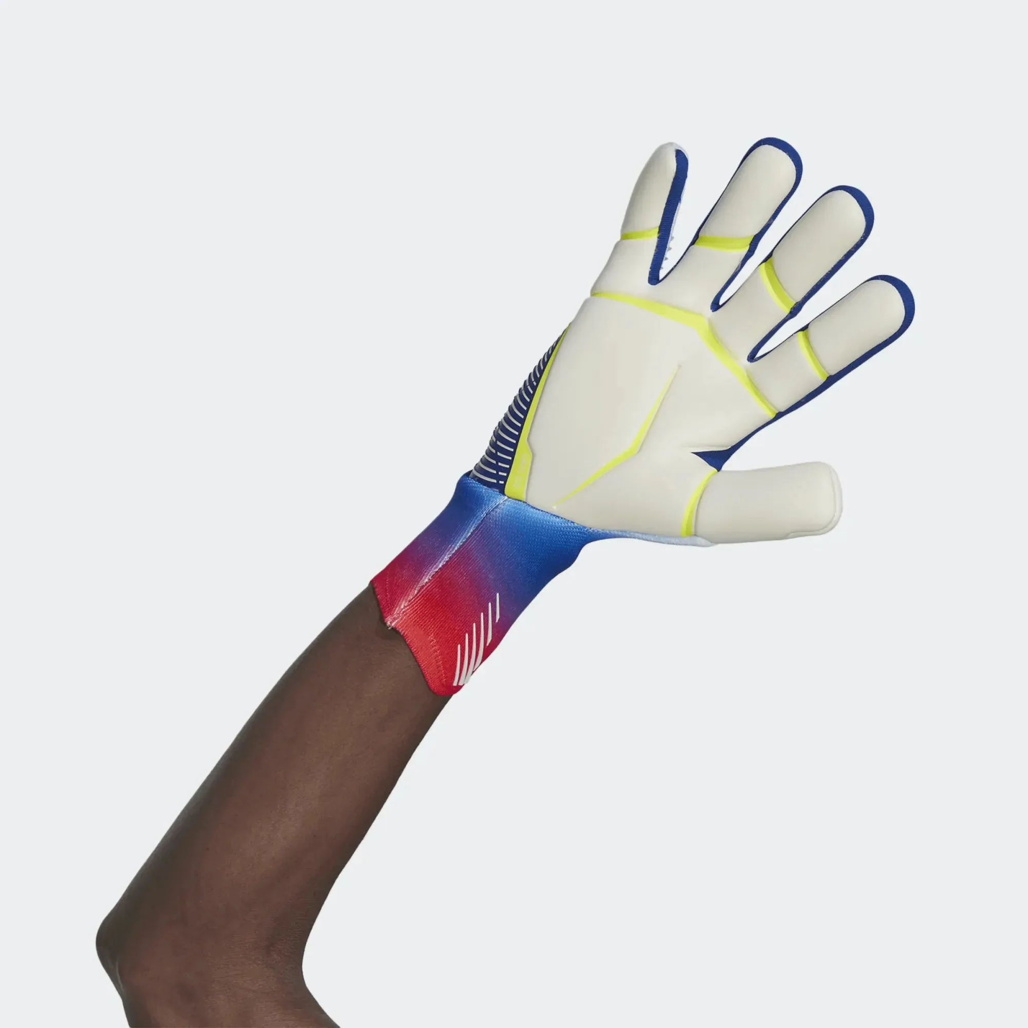 adidas Predator Edge GL Pro Goalkeeper Gloves - White-Bright Cyan - Image 3