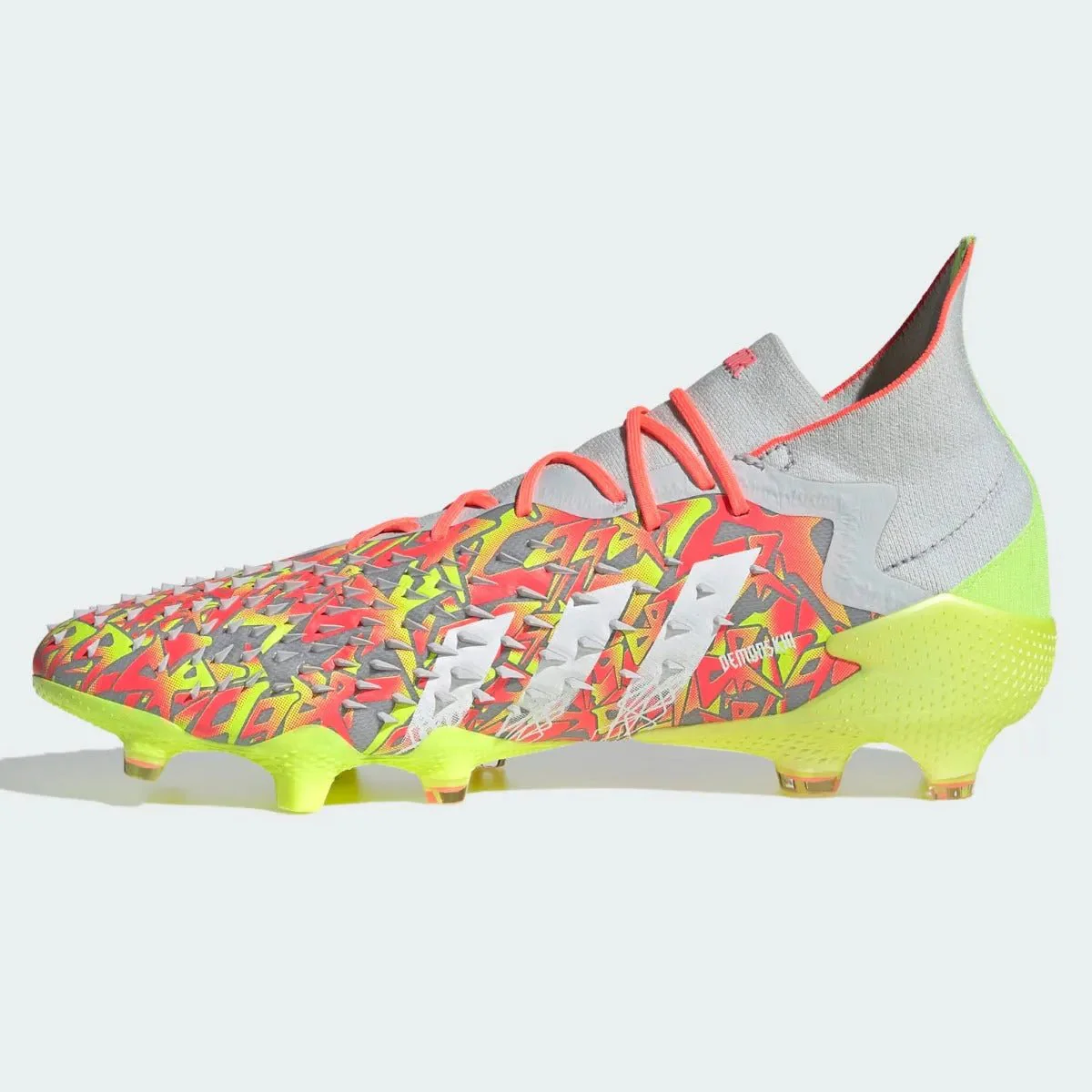 Adidas Predator Freak .1 FG - Clear Grey-White-Solar Yellow - Image 2