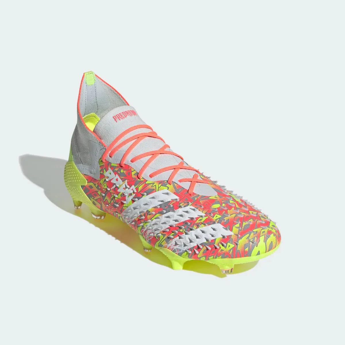 Adidas Predator Freak .1 FG - Clear Grey-White-Solar Yellow - Image 3