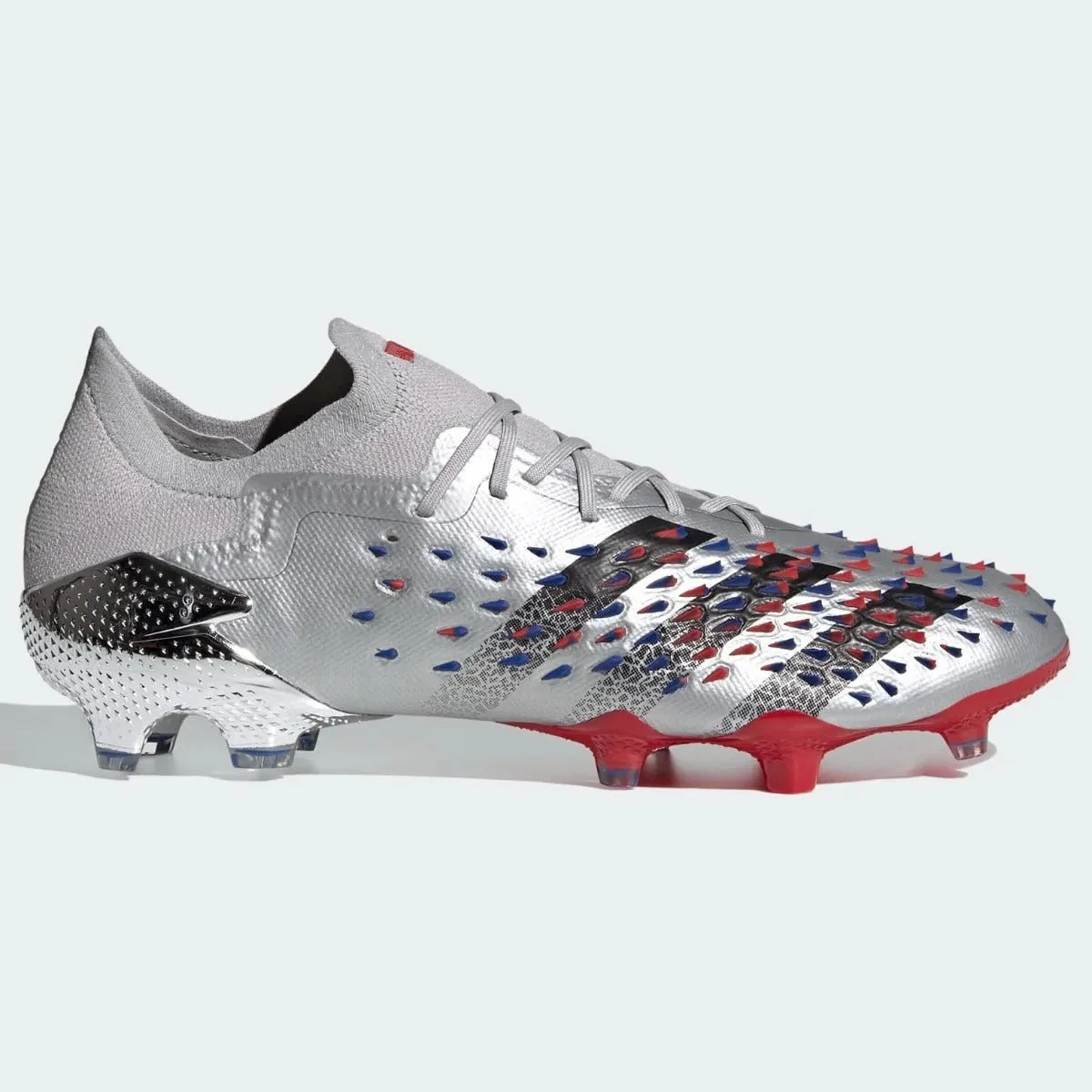 Adidas Predator Freak .1 Low FG - Silver Metallic-Red-Royal