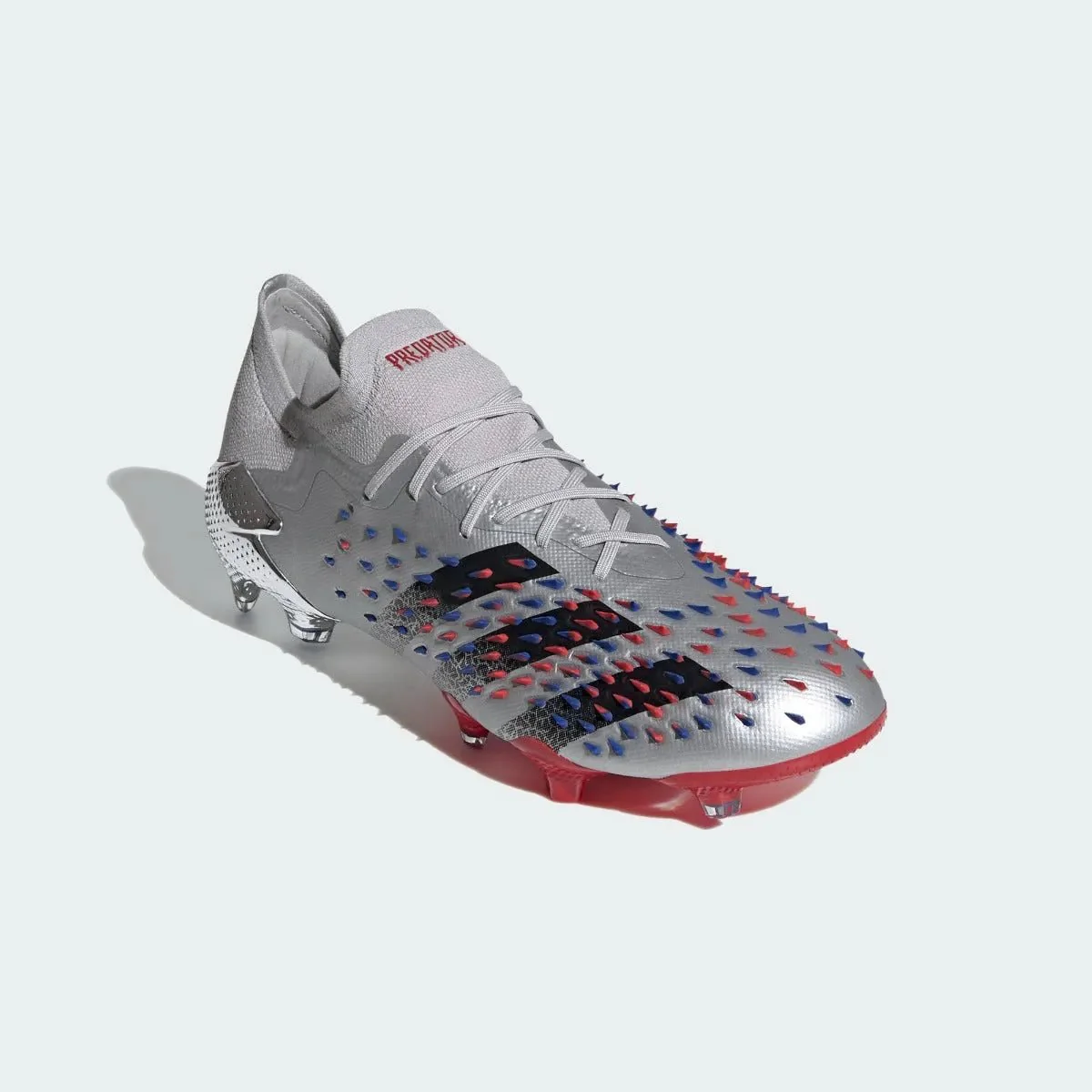 Adidas Predator Freak .1 Low FG - Silver Metallic-Red-Royal - Image 3