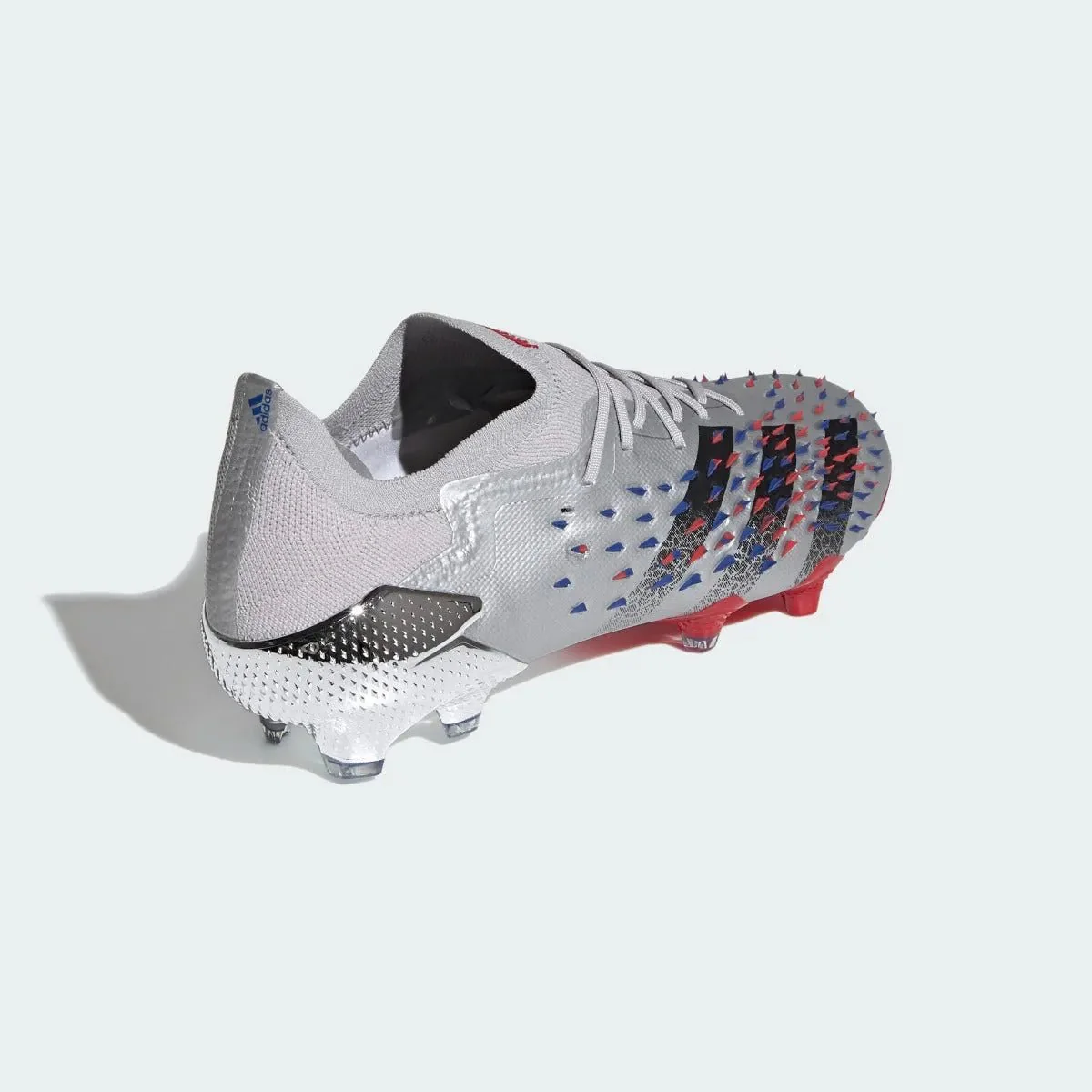 Adidas Predator Freak .1 Low FG - Silver Metallic-Red-Royal - Image 4