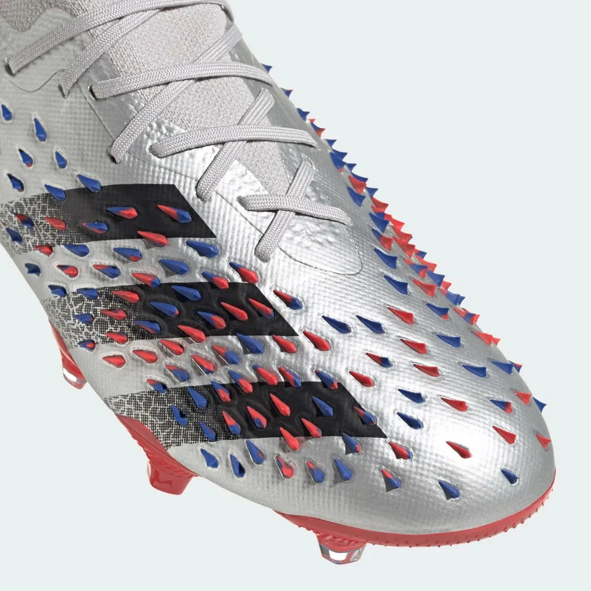 Adidas Predator Freak .1 Low FG - Silver Metallic-Red-Royal - Image 8