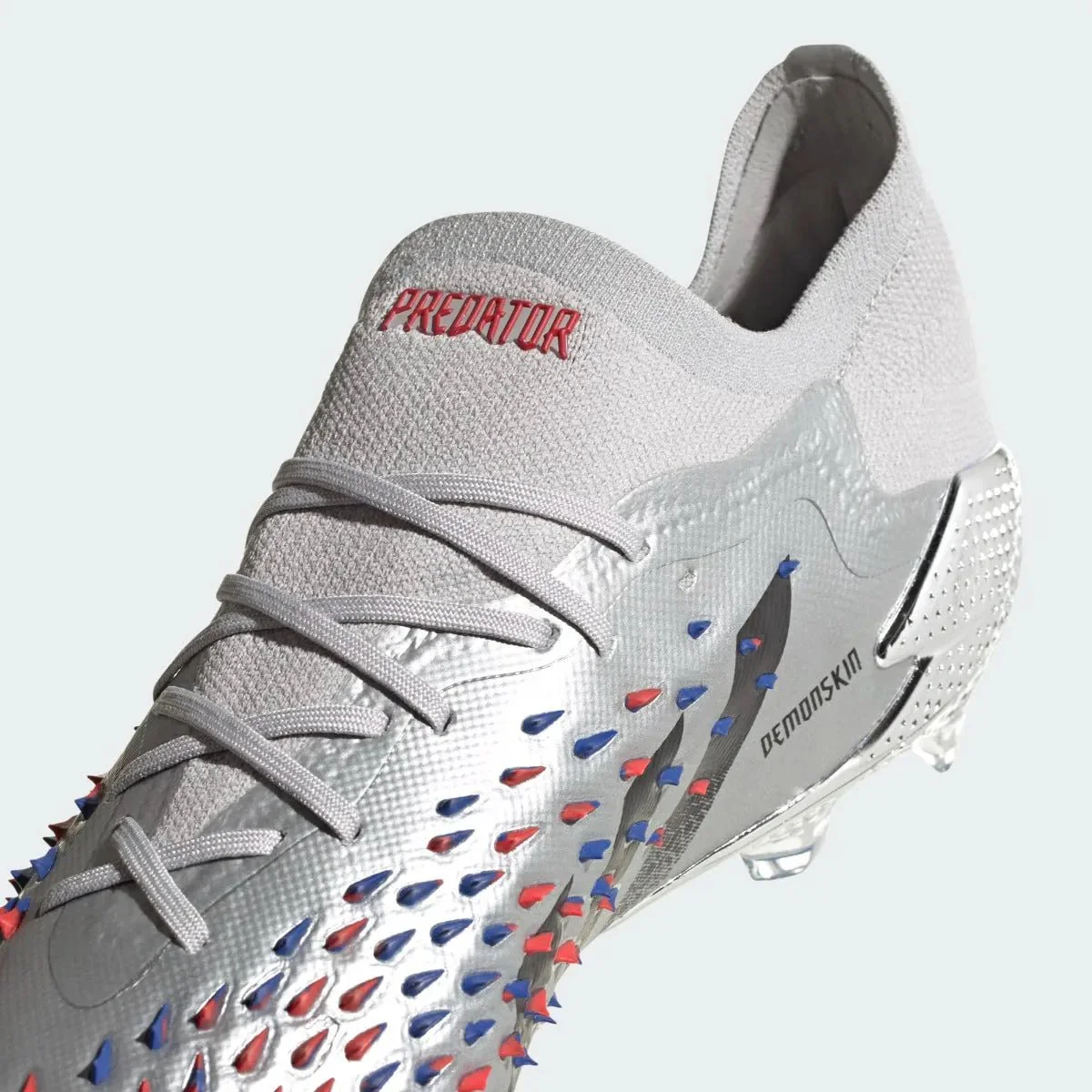 Adidas Predator Freak .1 Low FG - Silver Metallic-Red-Royal - Image 9