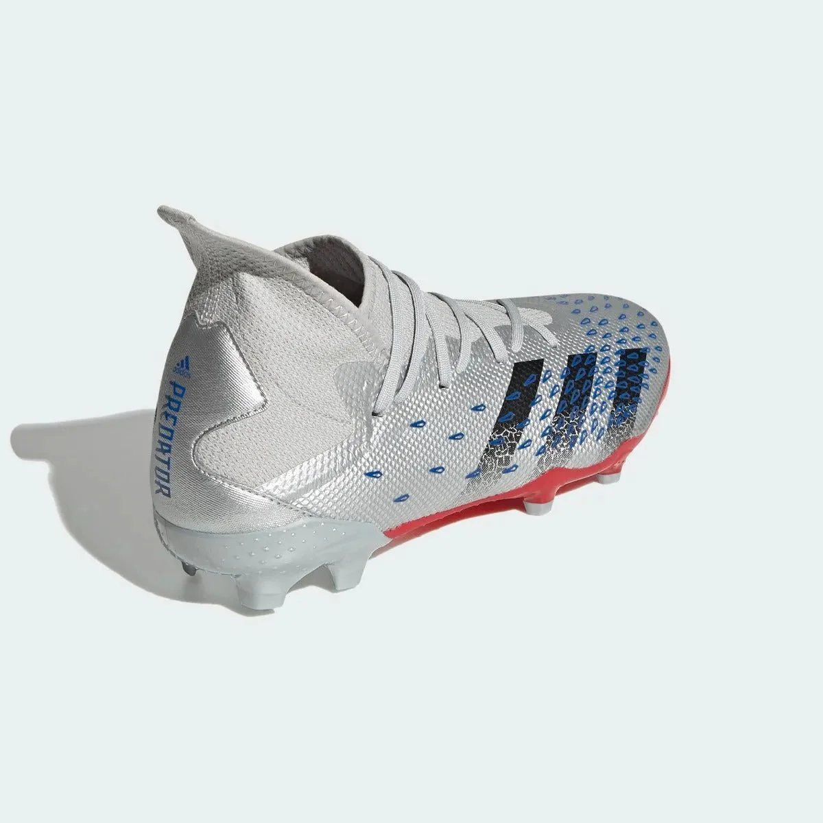 Adidas Predator Freak .3 FG - Silver-Royal-Red - Image 3