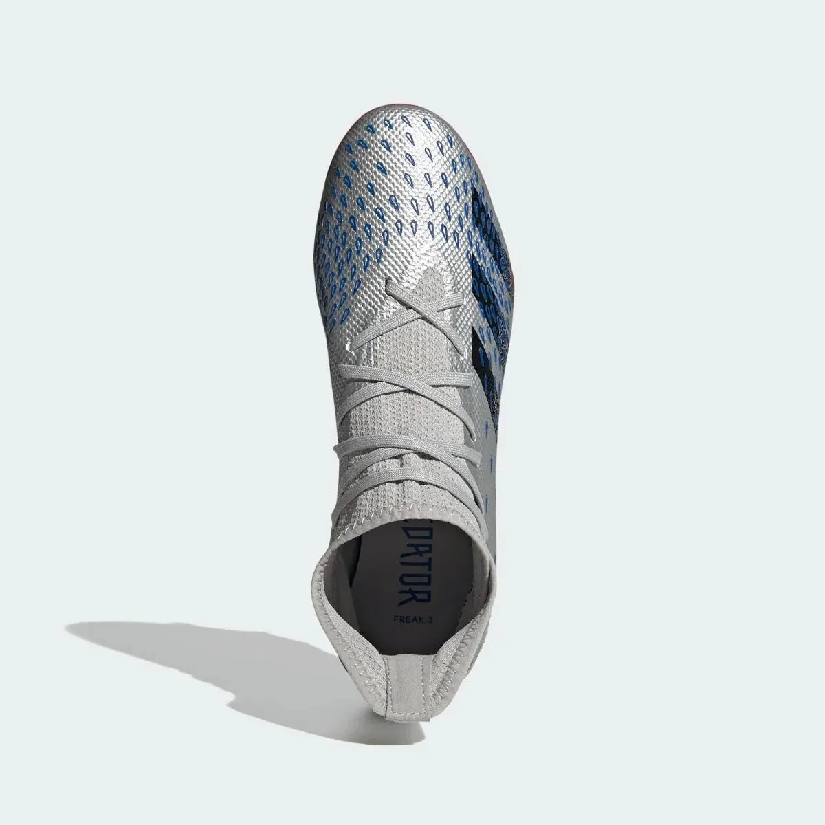 Adidas Predator Freak .3 FG - Silver-Royal-Red - Image 4