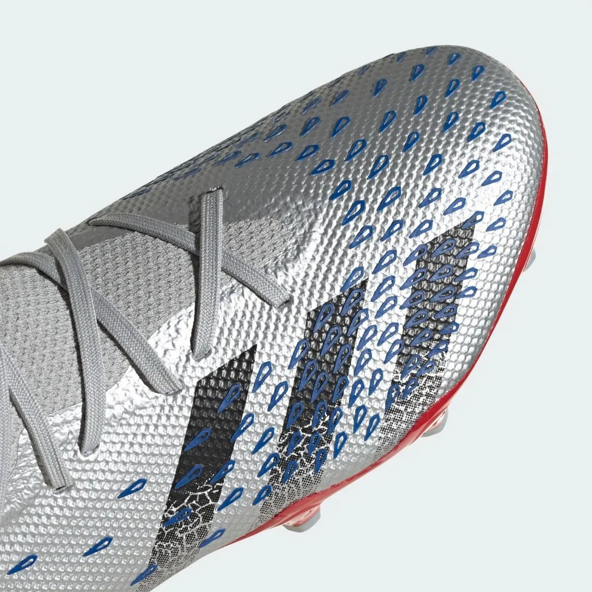Adidas Predator Freak .3 FG - Silver-Royal-Red - Image 6