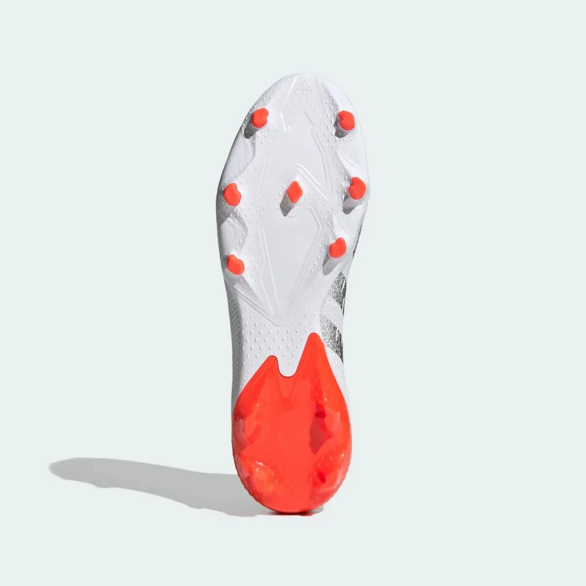 Adidas Predator Freak .3 Laceless FG - White-Grey-Solar Red - Image 6