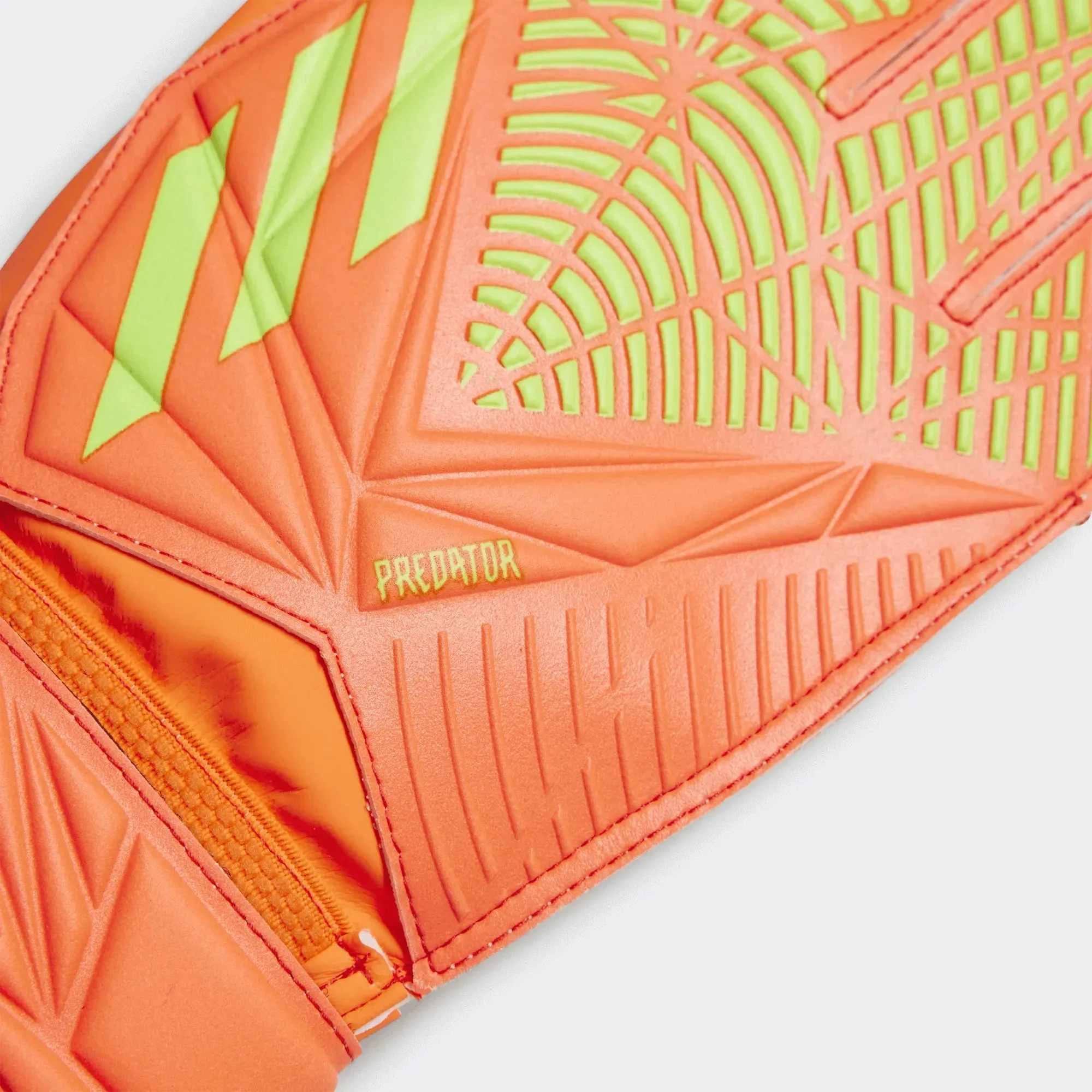 adidas Predator GL Goalkeeper Training Gloves - Solar Red-Solar Green - Image 5