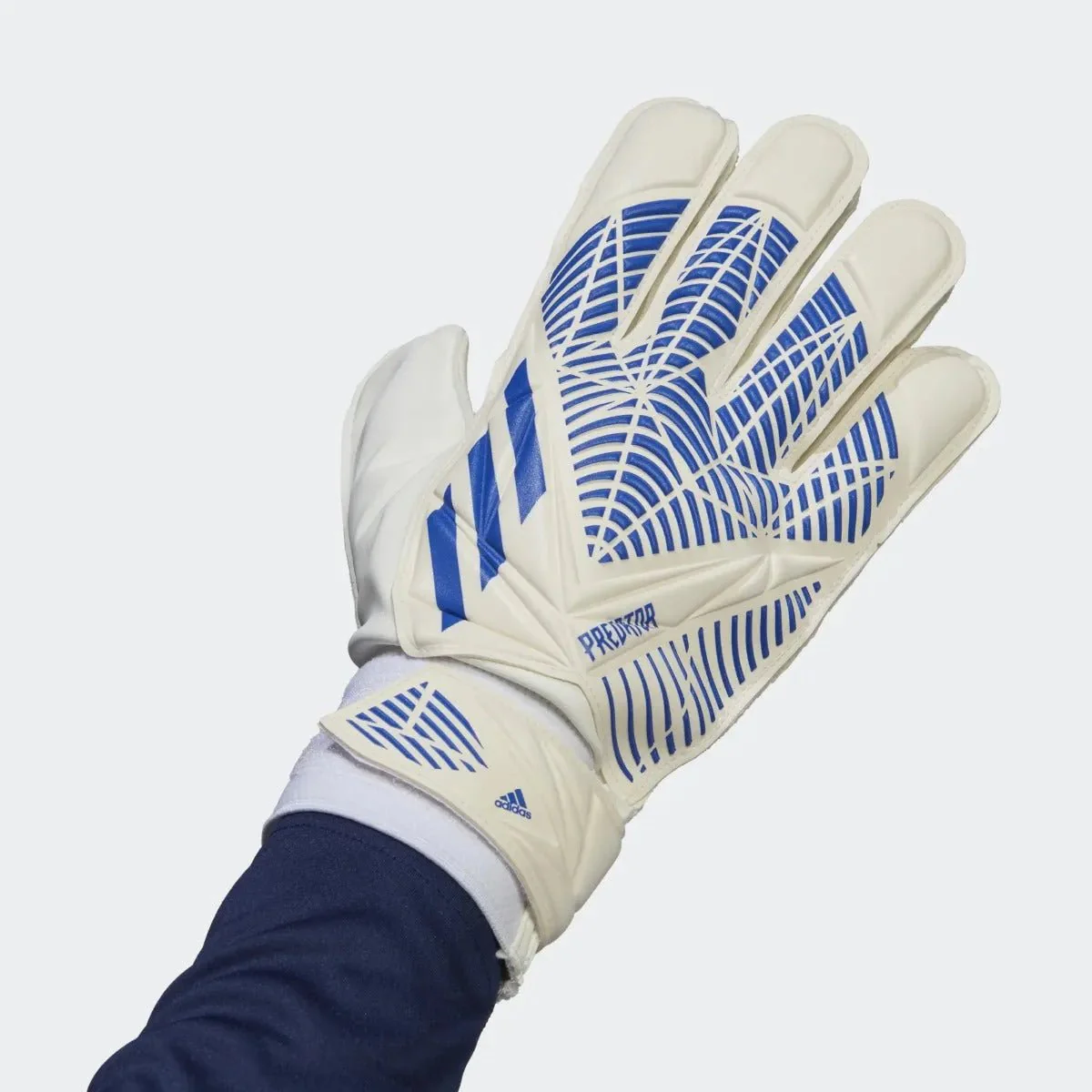 adidas Predator GL Goalkeeper Training Gloves - White-Hi Res Blue