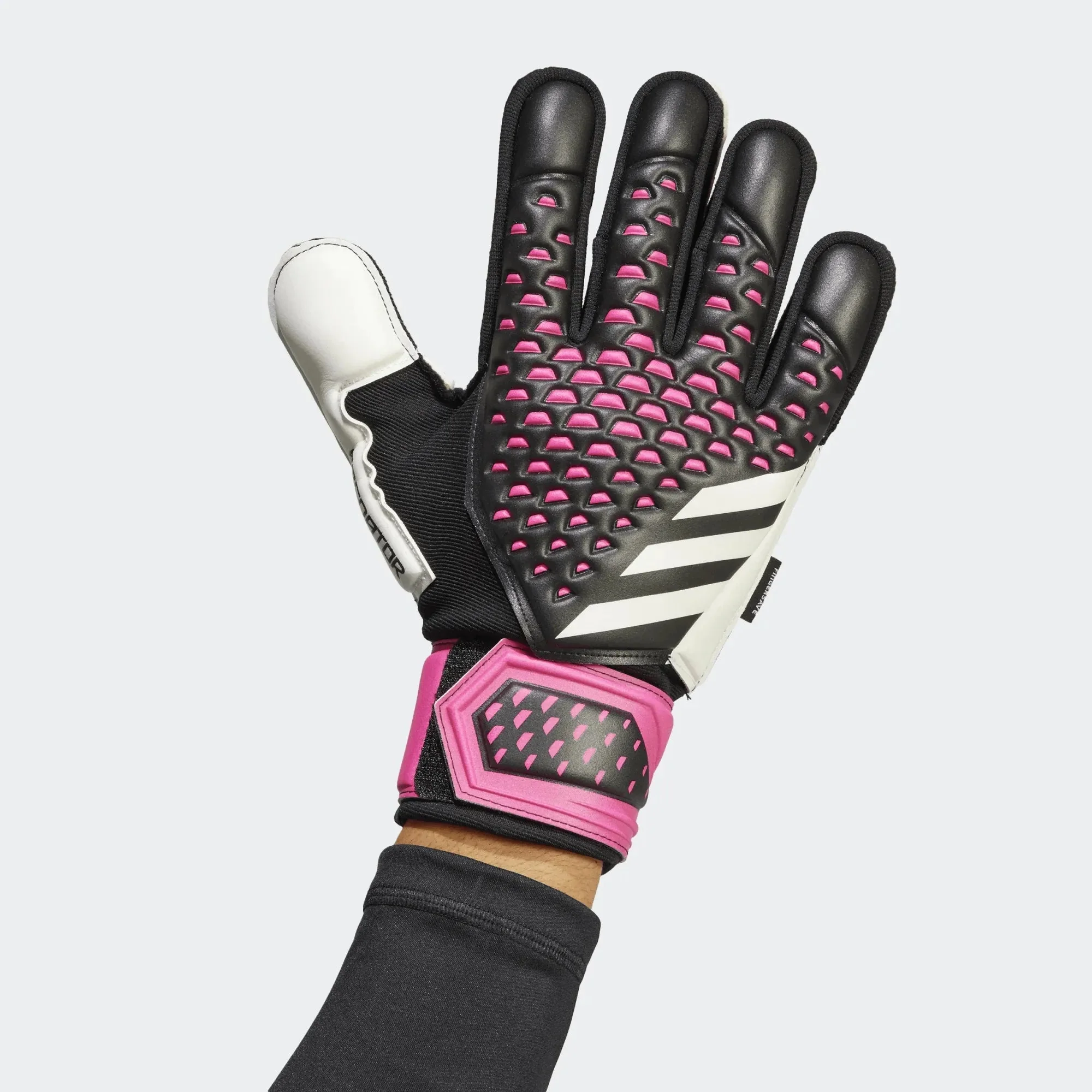 adidas Predator GL Match Fingersave - Black - Pink - White - Image 2