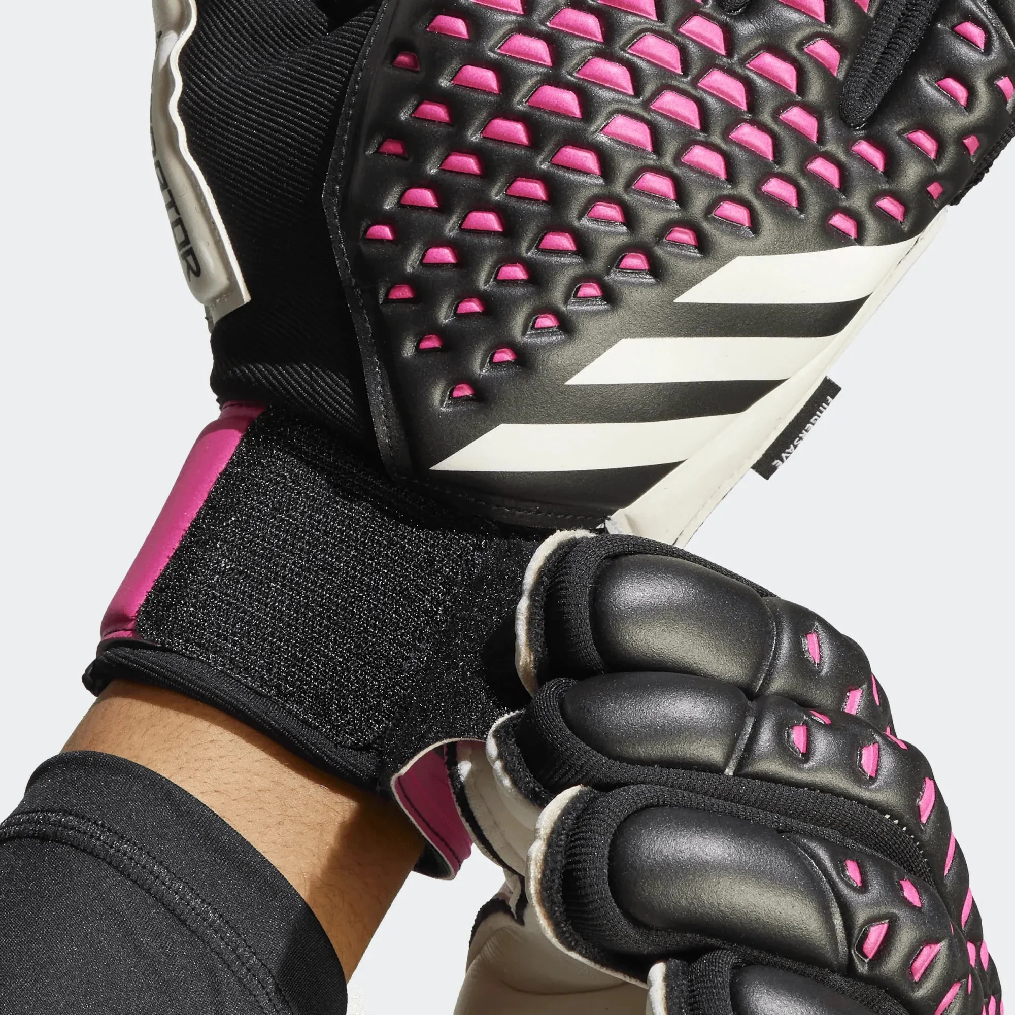 adidas Predator GL Match Fingersave - Black - Pink - White - Image 5