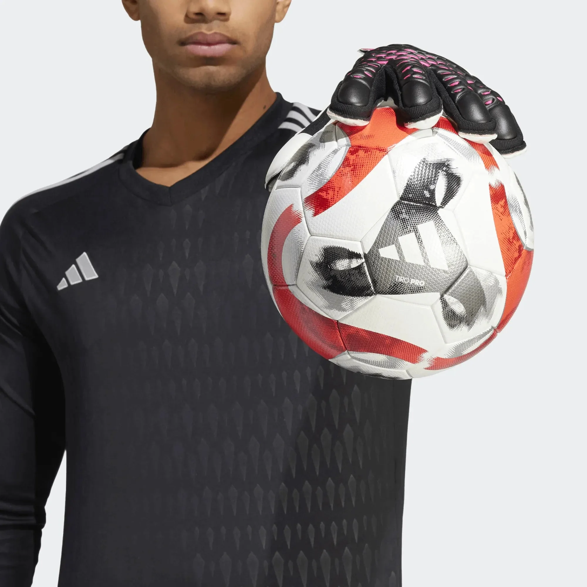 adidas Predator GL Match Fingersave - Black - Pink - White - Image 7