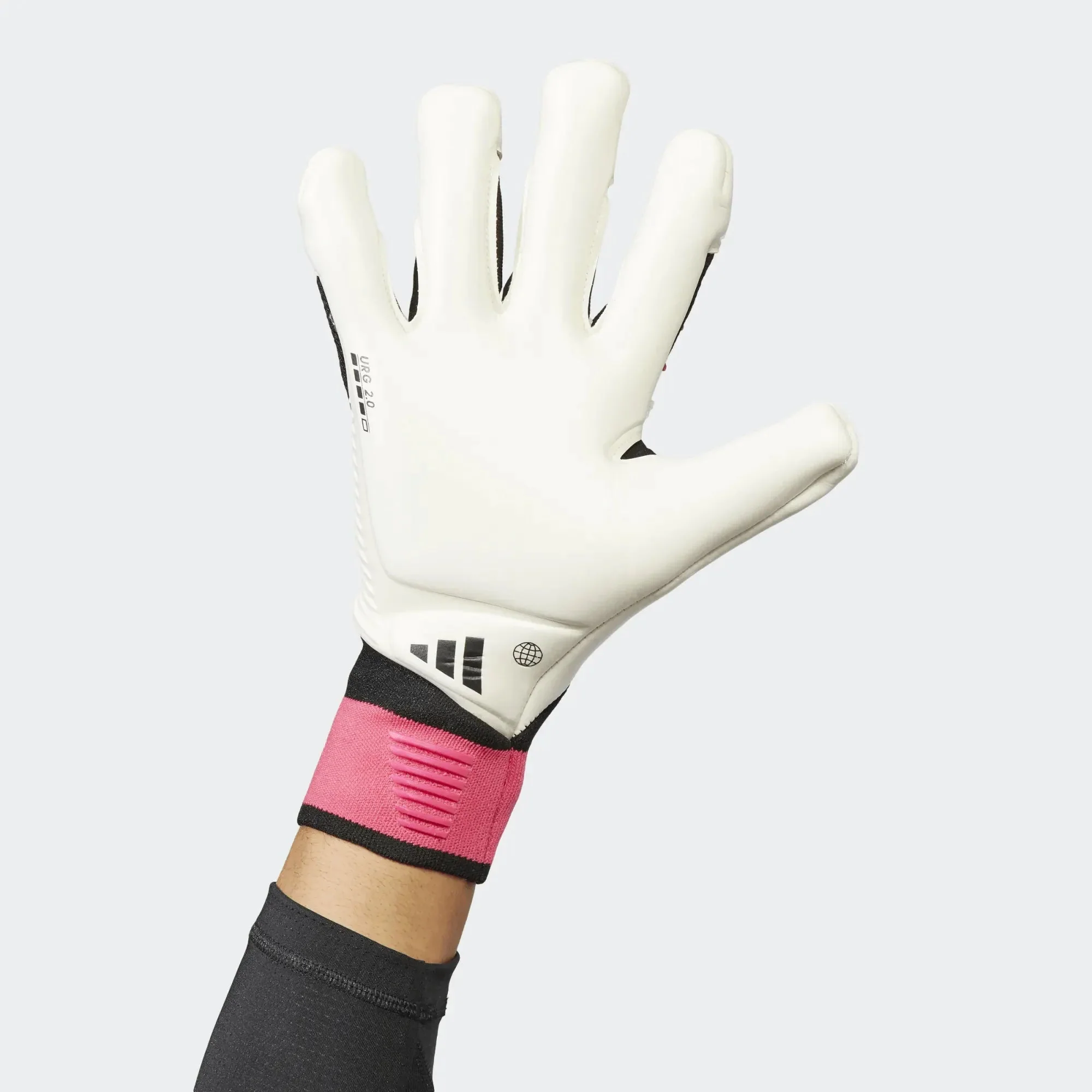 adidas Predator GL Pro Hybrid Goalkeeper Gloves - Black-Pink-White - Image 3