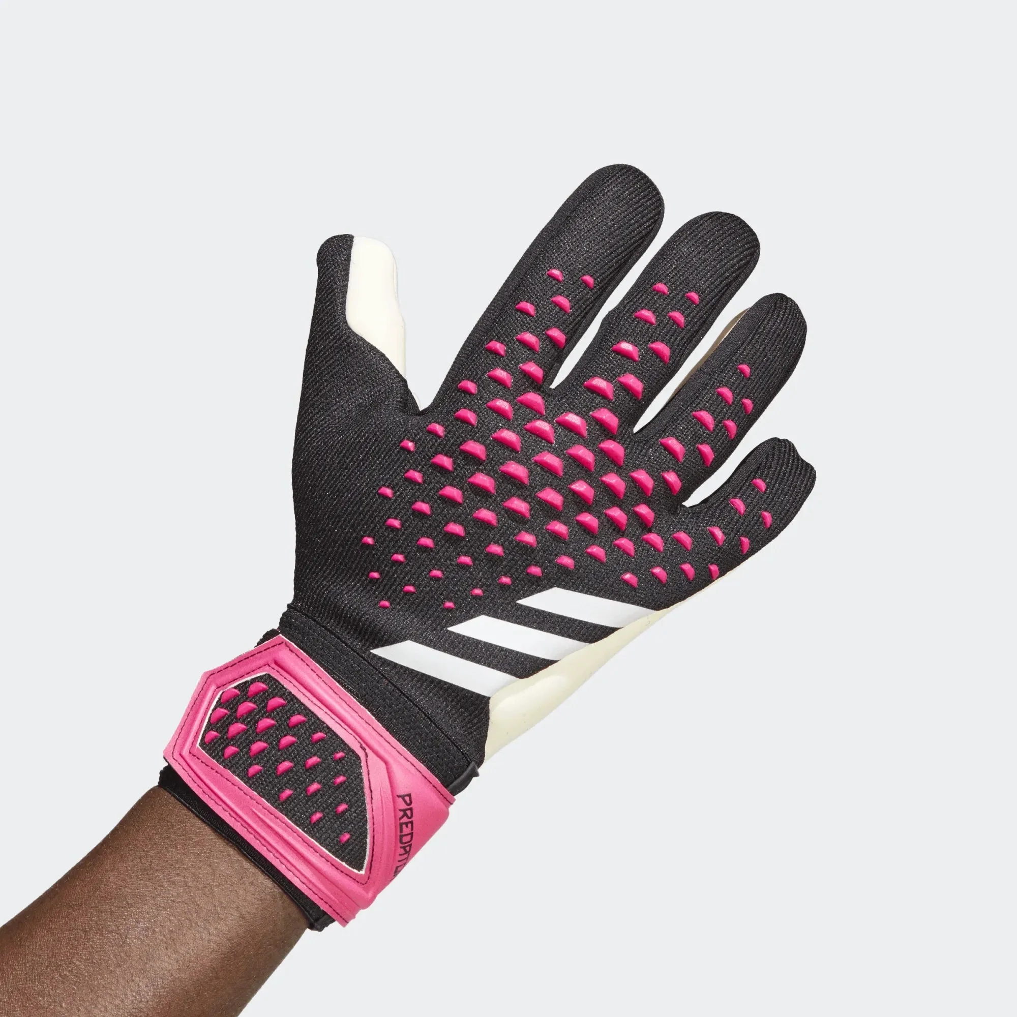 adidas Predator League Goalkeeper Gloves - Black-White-Pink - Image 2
