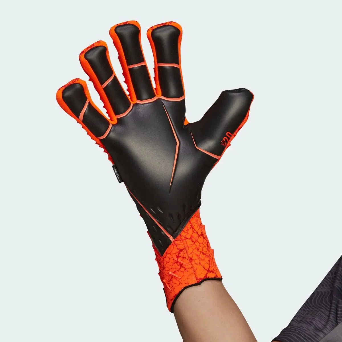 Adidas Predator Pro Fingersave Goalkeeper Gloves - Red-Black