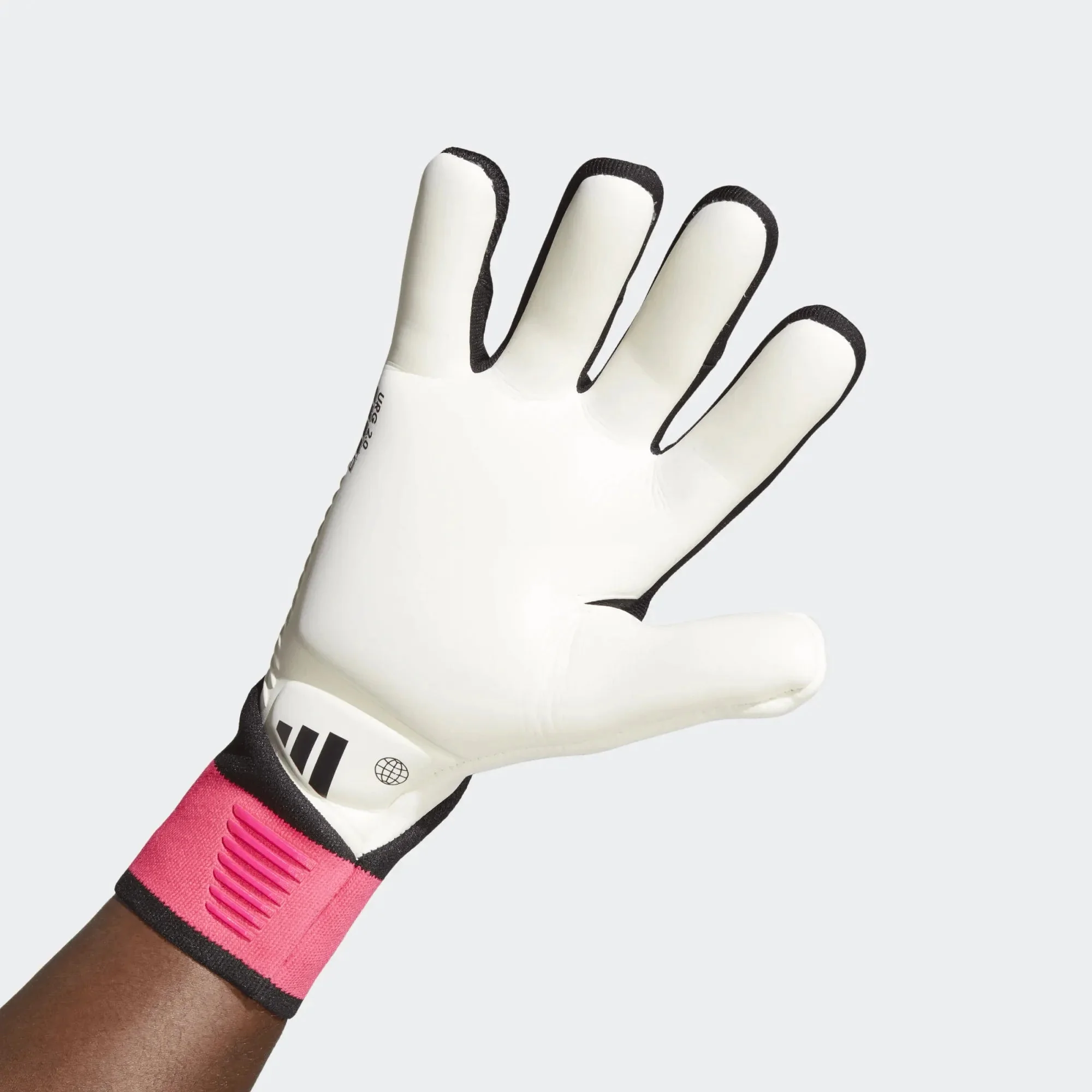 adidas Predator Pro Goalkeeper Gloves - Black-White-Pink - Image 4