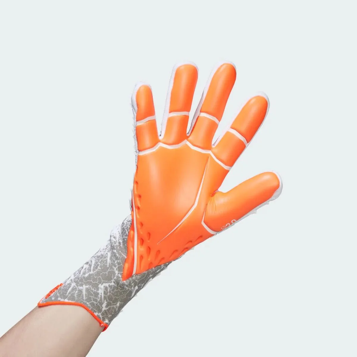 Adidas Predator Pro Goalkeeper Gloves - White-Grey-Orange - Image 2