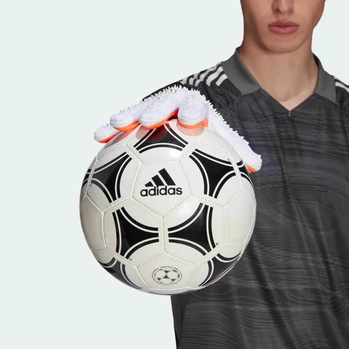Adidas Predator Pro Goalkeeper Gloves - White-Grey-Orange - Image 4