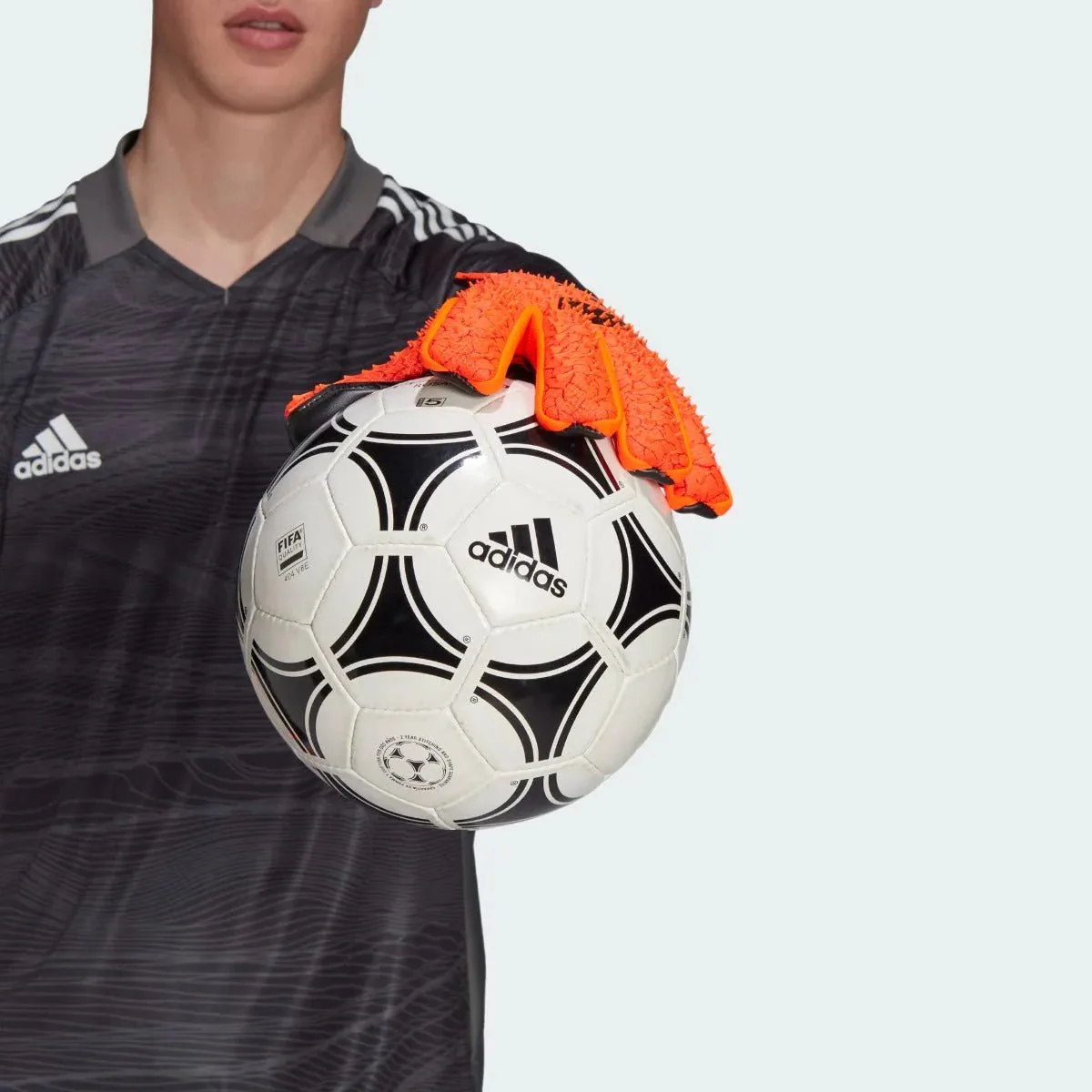 Adidas Predator Pro Ultimate Goalkeeper Gloves - Solar Red-Black - Image 3