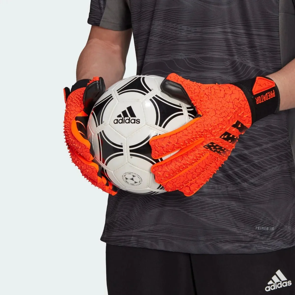 Adidas Predator Pro Ultimate Goalkeeper Gloves - Solar Red-Black - Image 4
