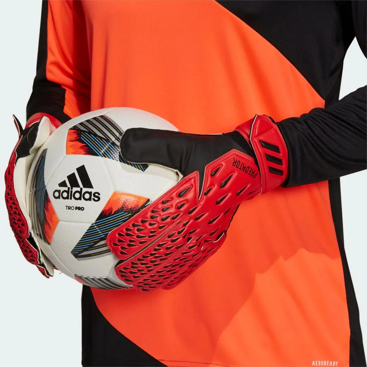 Adidas Predator Training Goalkeeper Gloves - Red-Black - Image 4
