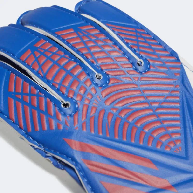adidas Predator Youth Training Goalkeeper Gloves - Hi Res Blue-Turbo - Image 2