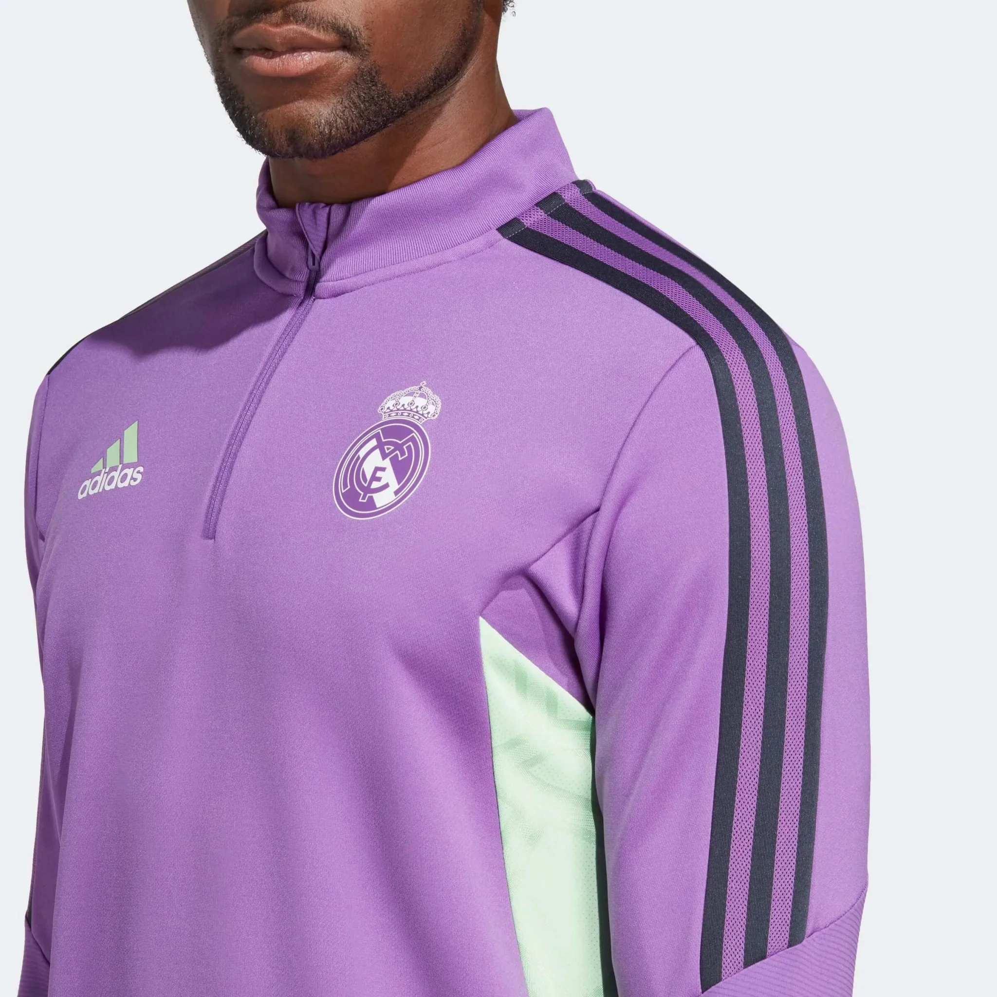 adidas Real Madrid Condivo 22 Training Top - Active Purple - Image 5