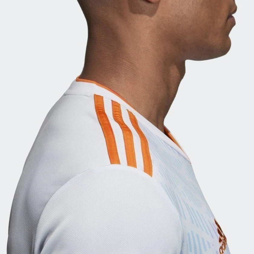 adidas Spain 2018-2019 Away Jersey - Blue/Orange - Image 4
