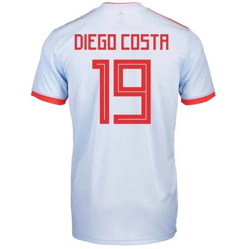 adidas Spain 2018-2019 Away Jersey - Blue/Orange - Image 6