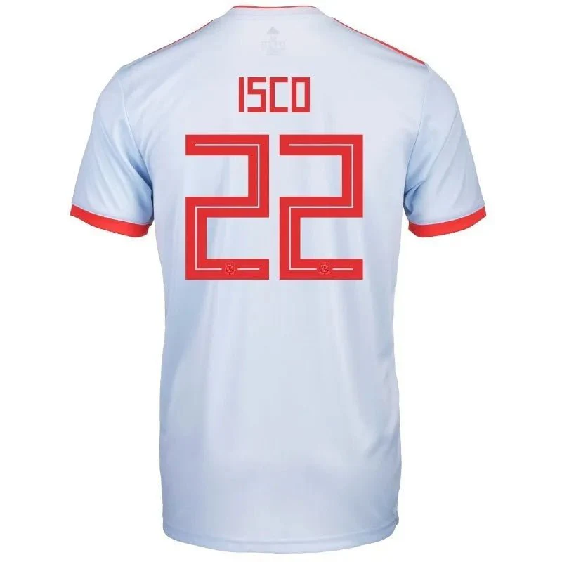 adidas Spain 2018-2019 Away Jersey - Blue/Orange - Image 7