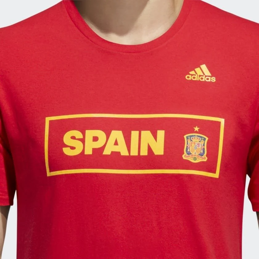 adidas Spain Scoreboard Tee - Red - Image 3