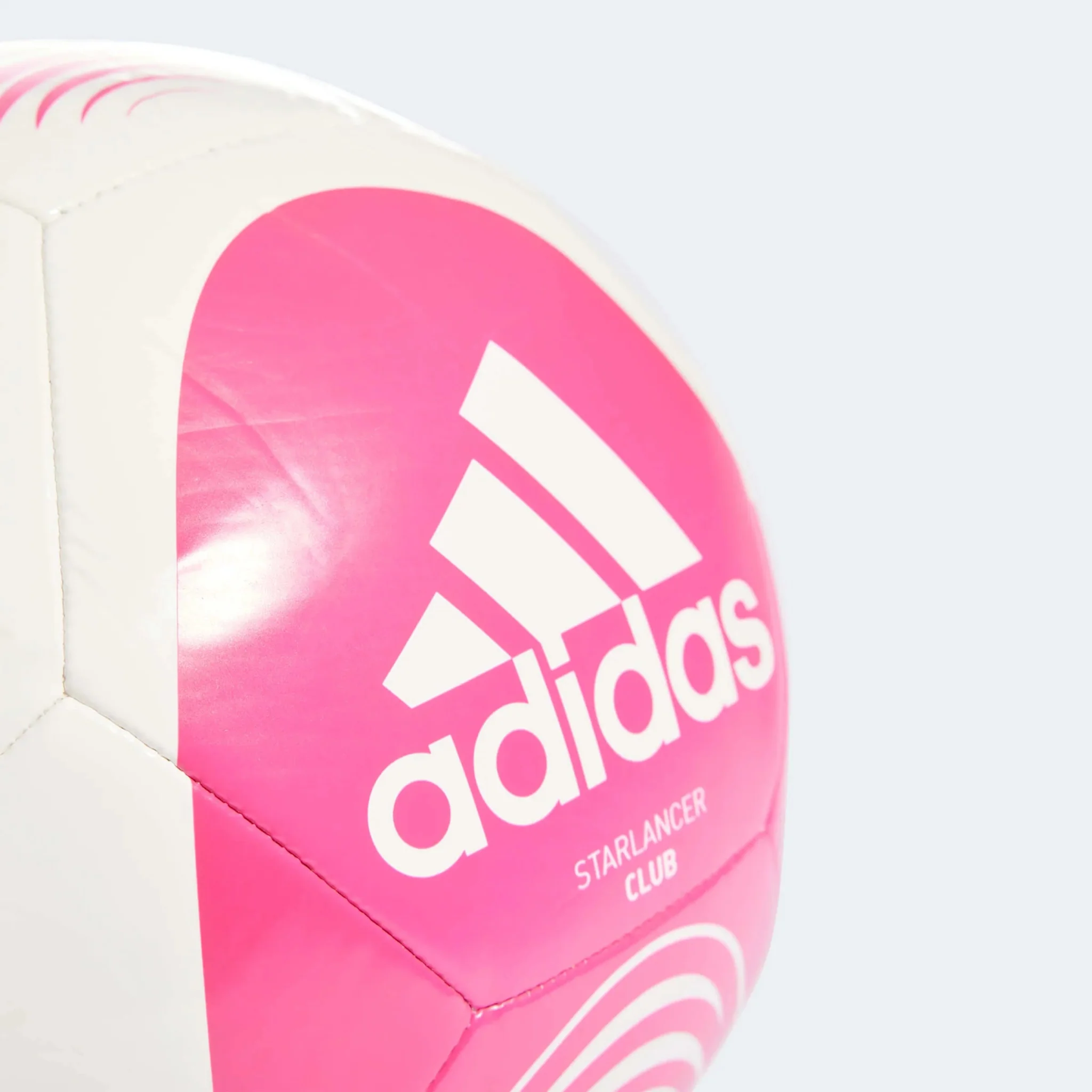 adidas Starlancer Club Soccer Ball - Pink-White - Image 3