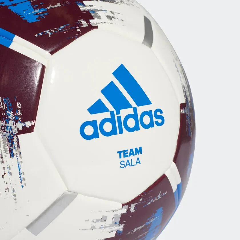 adidas Team Sala Futsal Ball - White-Blue - Image 3